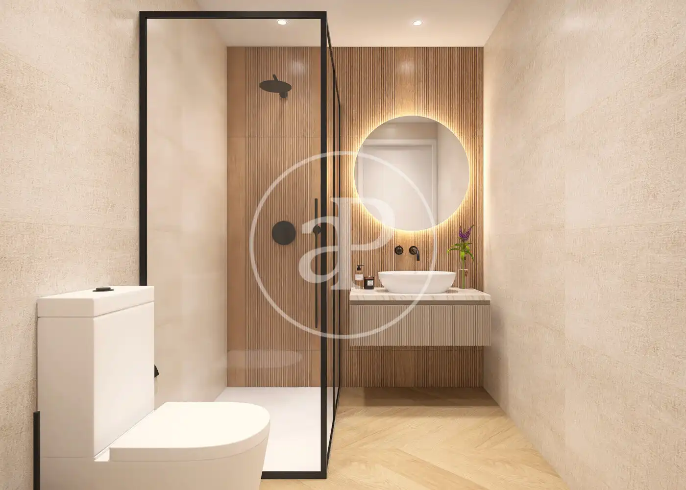 Bathroom of Flat for sale in Barcelona  with Air Conditioner, Heating and Terrace