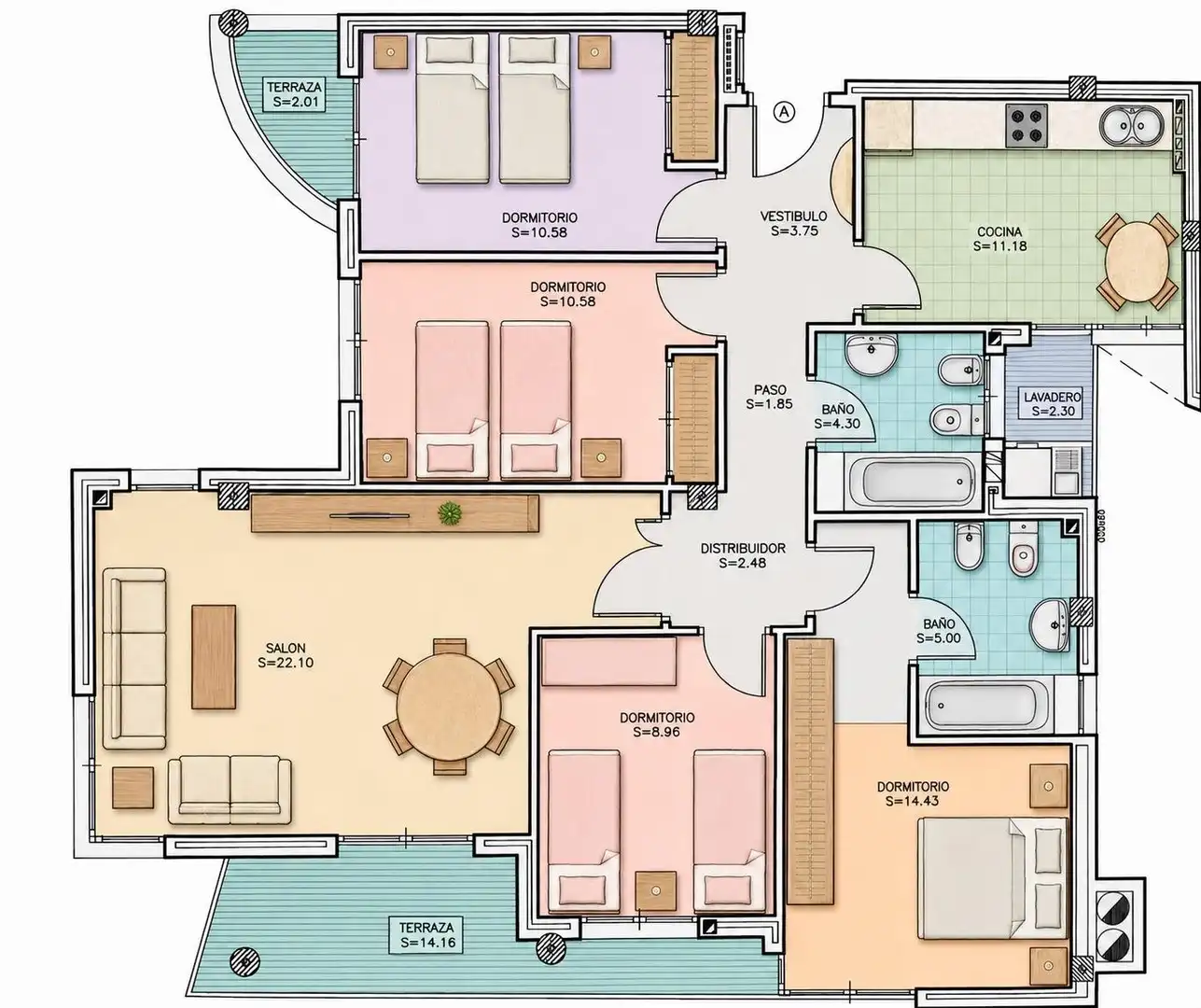 Piso en venta en Murcia con Aire acondicionado, Calefacción y Jardín privado
