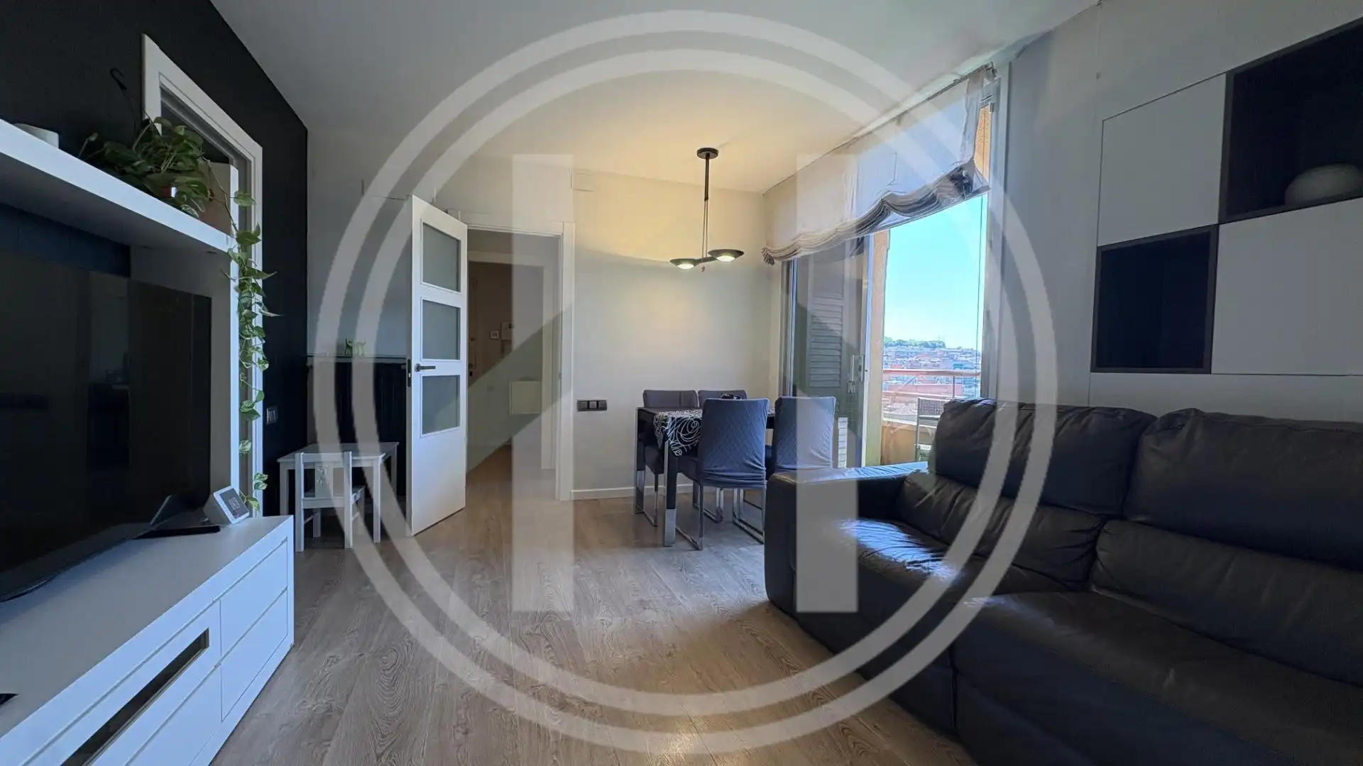 Living room of Flat for sale in Granollers  with Heating, Parquet flooring and Balcony
