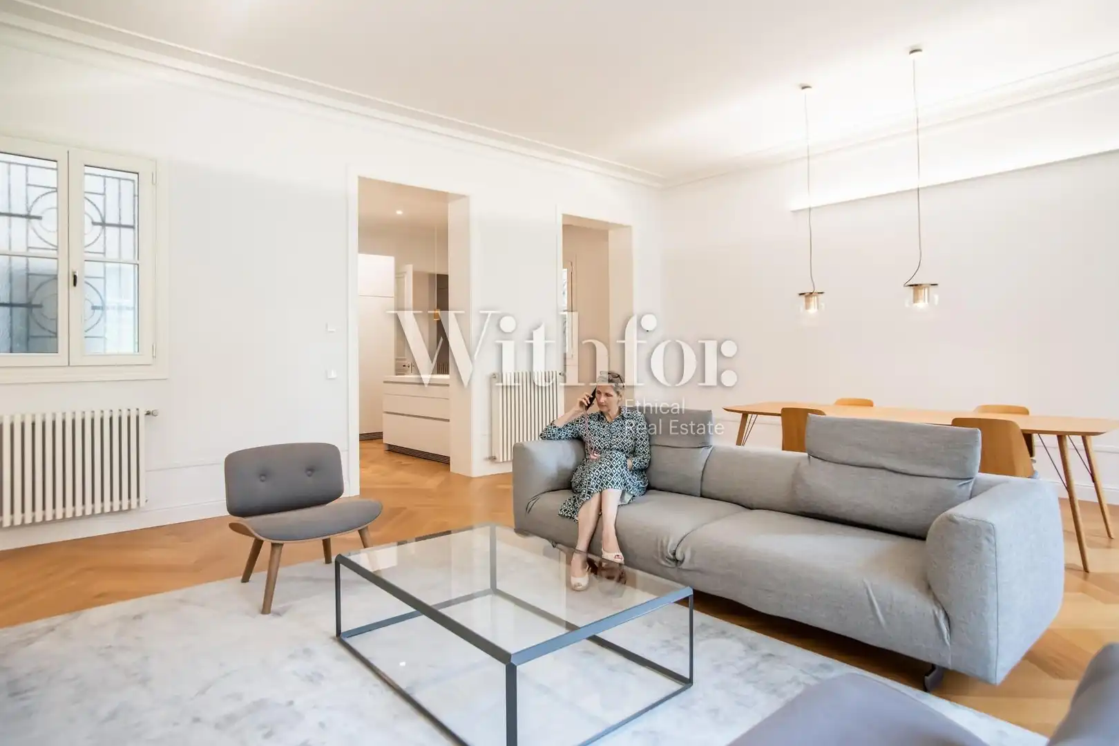 Living room of Flat for rent in Barcelona  with Air Conditioner, Heating and Terrace