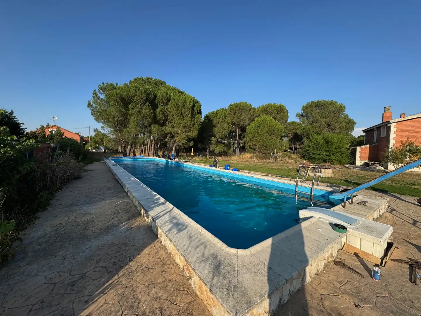 Piscina de Casa o chalet en venta en Peñafiel con Jardín privado, Terraza y Trastero