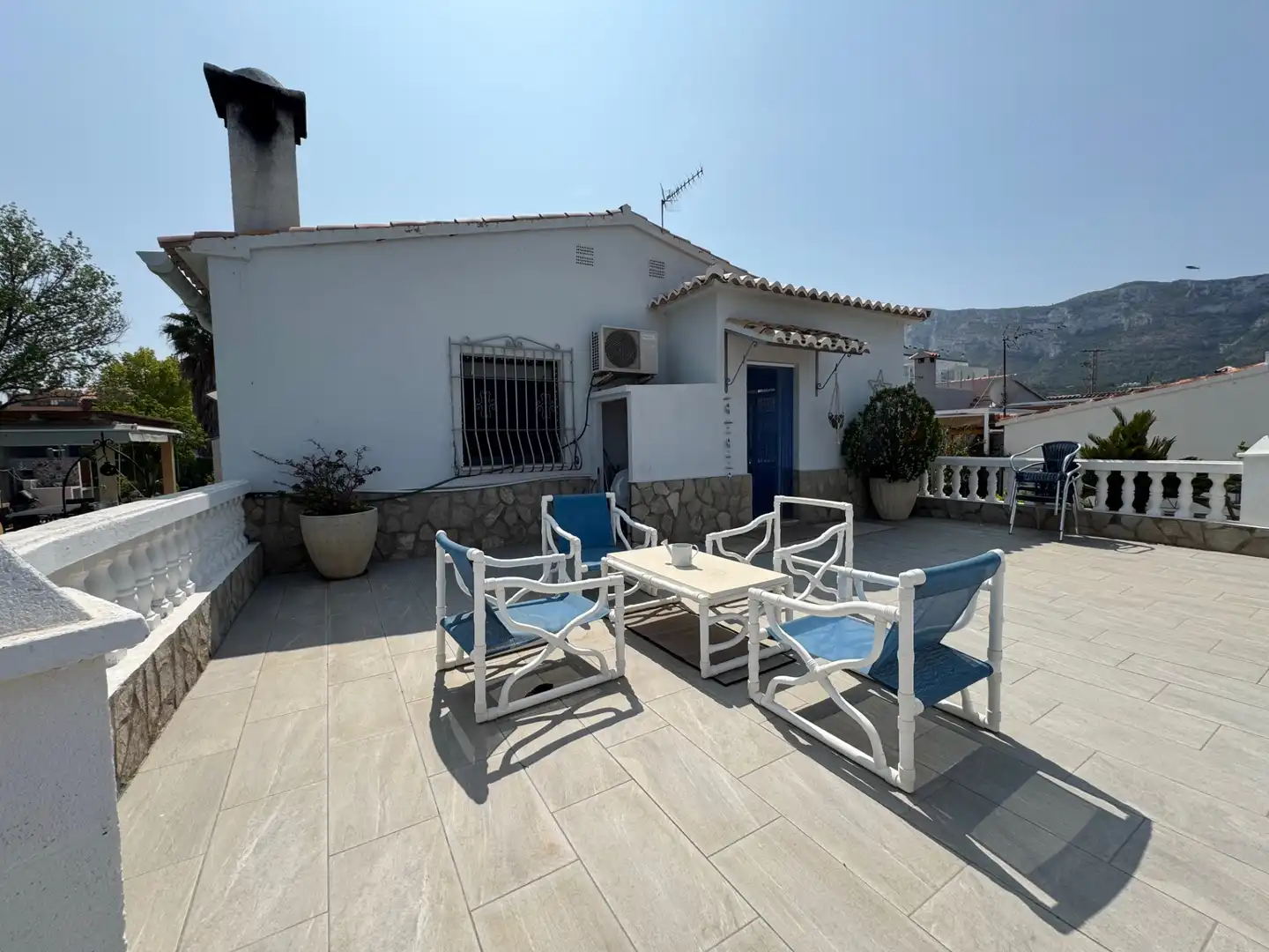 Terrassa de Casa o xalet en venda en Dénia amb Jardí privat, Terrassa i Piscina