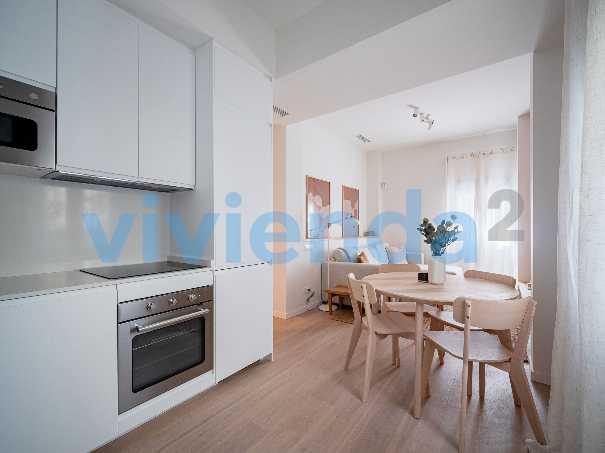 Kitchen of Flat to rent in  Madrid Capital  with Air Conditioner, Heating and Terrace
