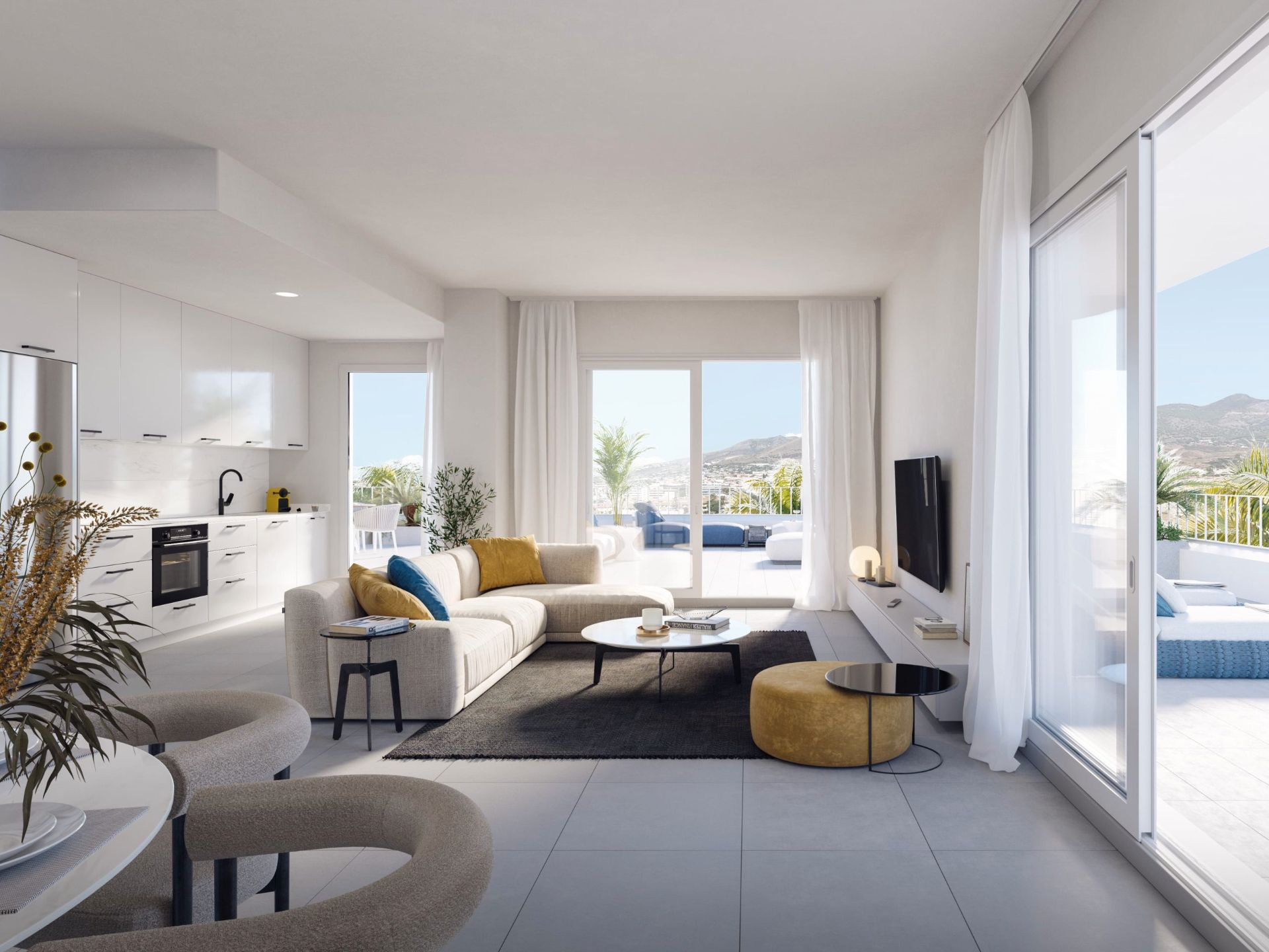 Living room of Apartment for sale in Fuengirola  with Air Conditioner, Heating and Terrace