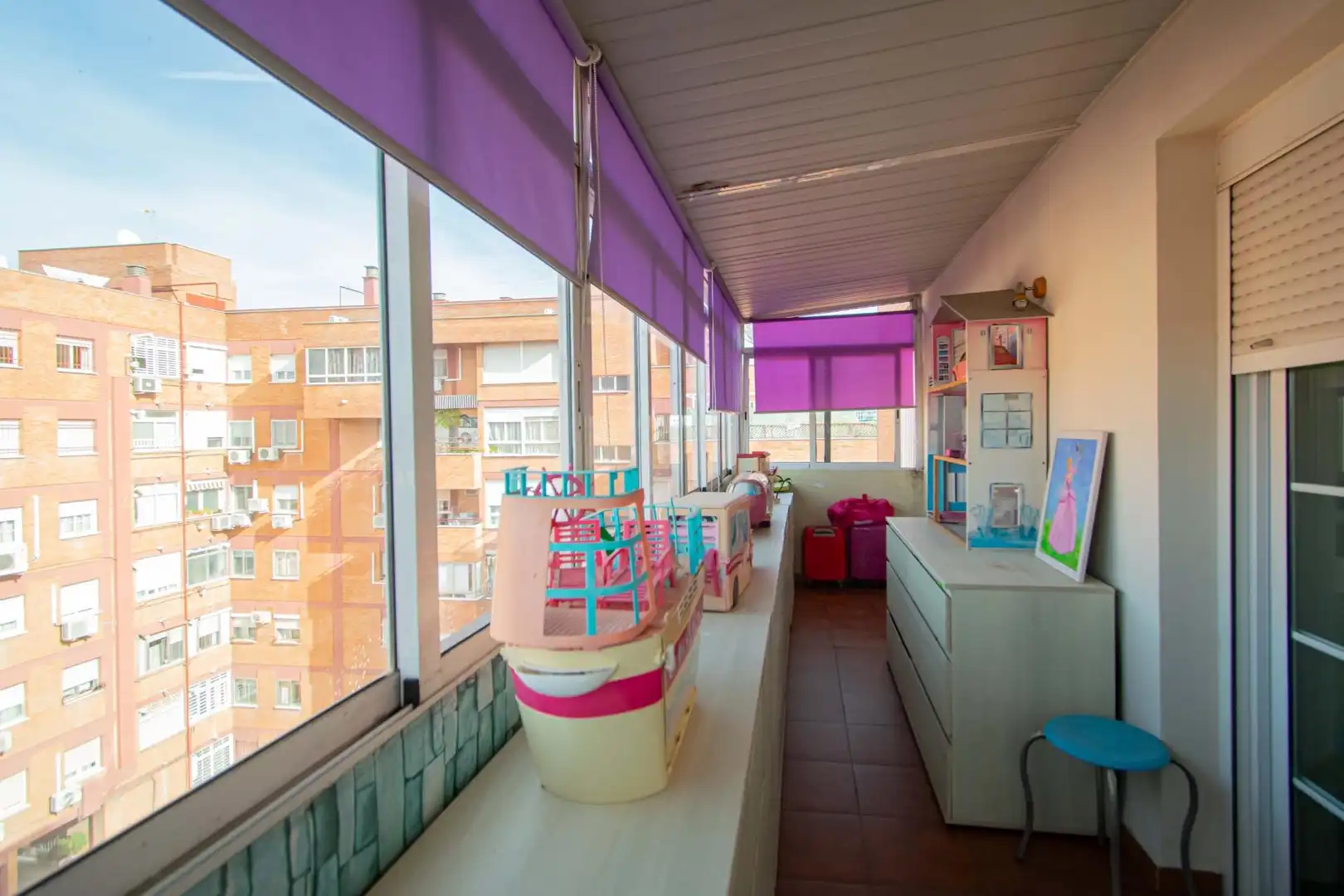 Balcony of Attic for sale in Sevilla  with Air Conditioner, Heating and Parquet flooring
