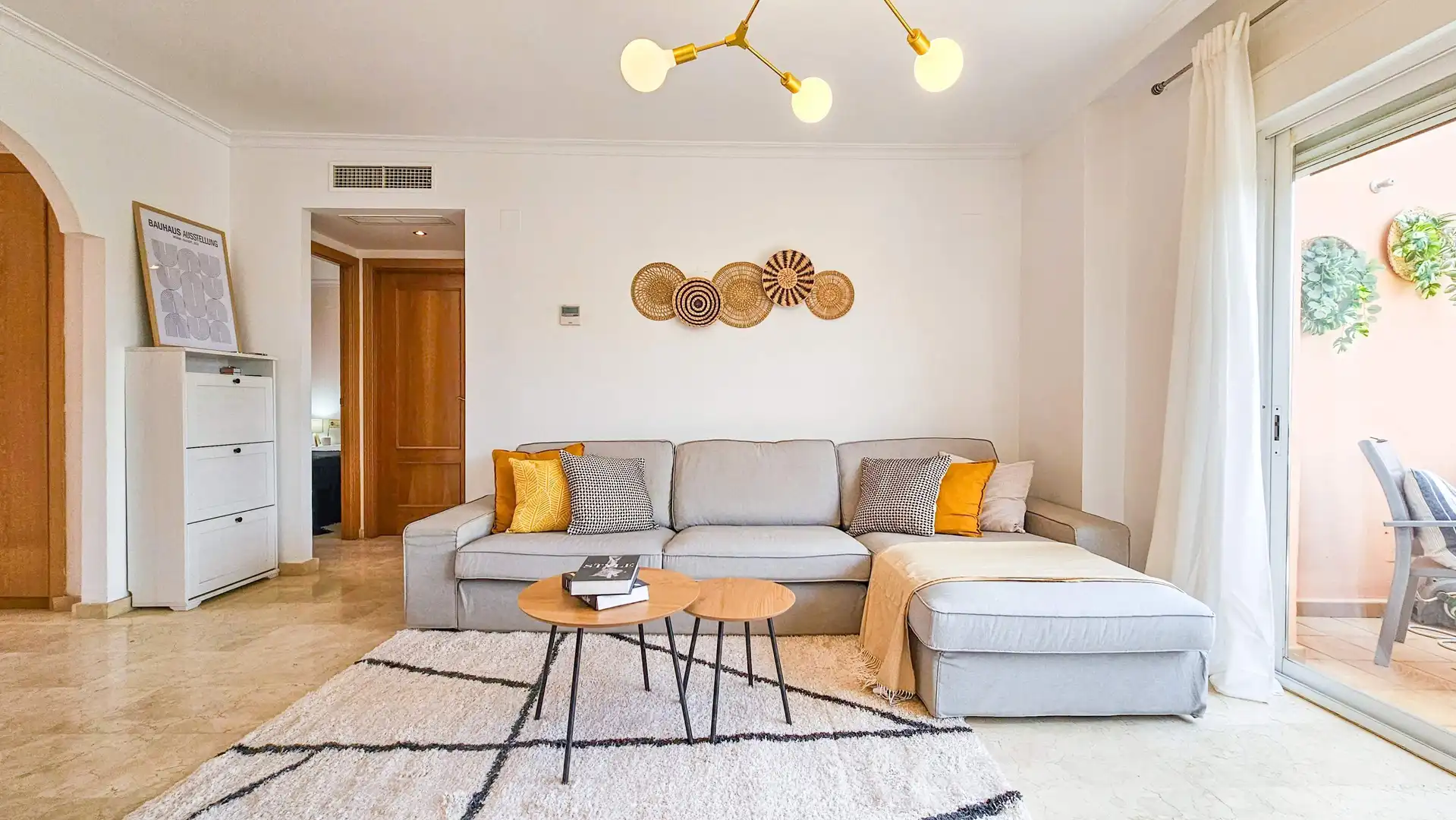 Sala d'estar de Apartament en venda en Mijas amb Aire condicionat, Calefacció i Terrassa