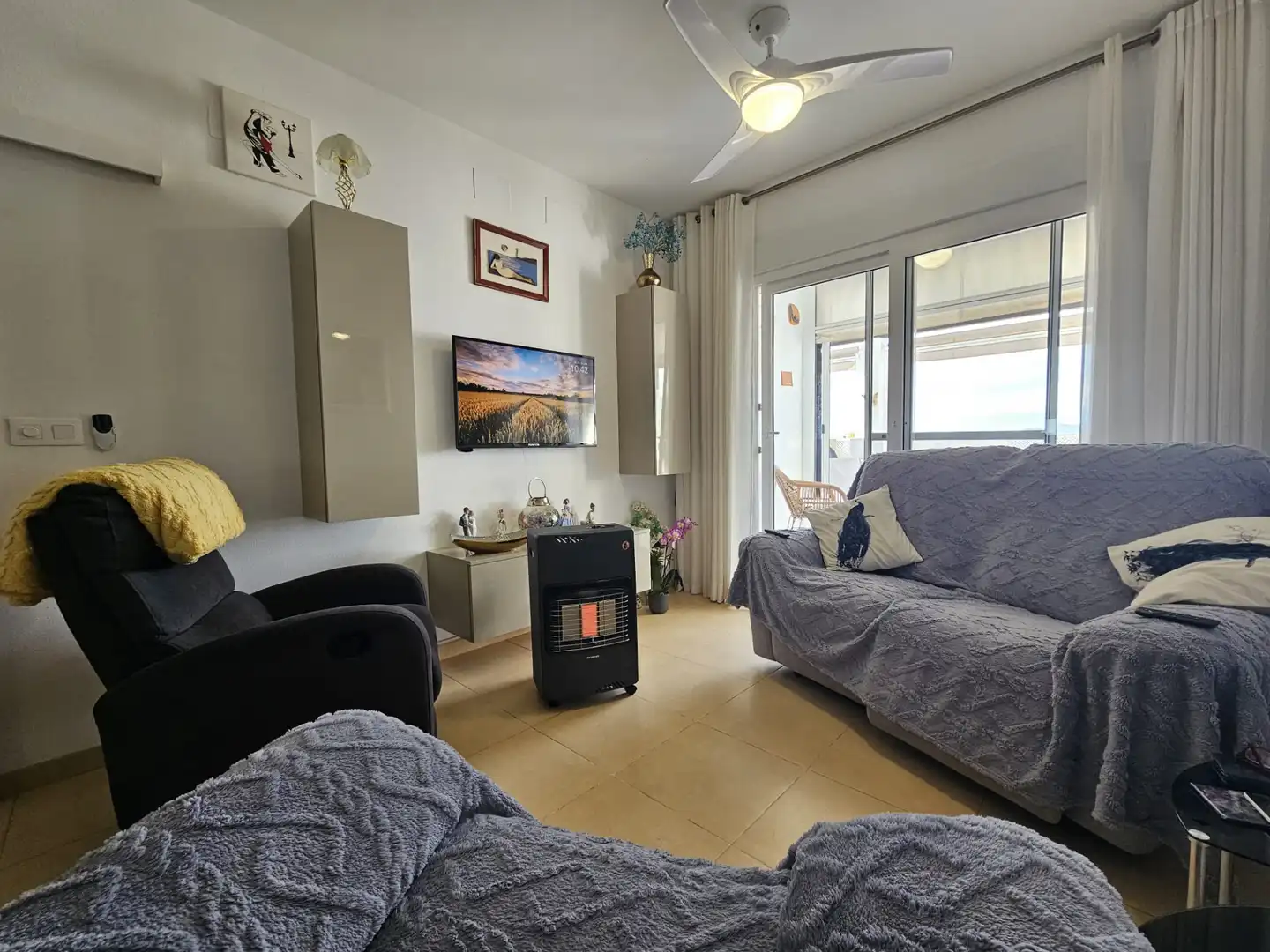 Sala de estar de Apartamento en venta en Alhama de Murcia con Aire acondicionado, Amueblado y Piscina comunitaria