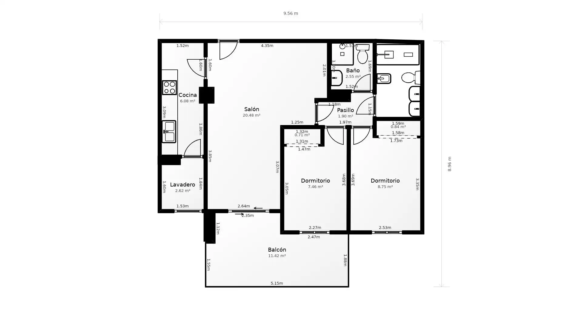 Appartement compact avec terrasse à vendre à San Jorge / Sant Jordi, imagen 37