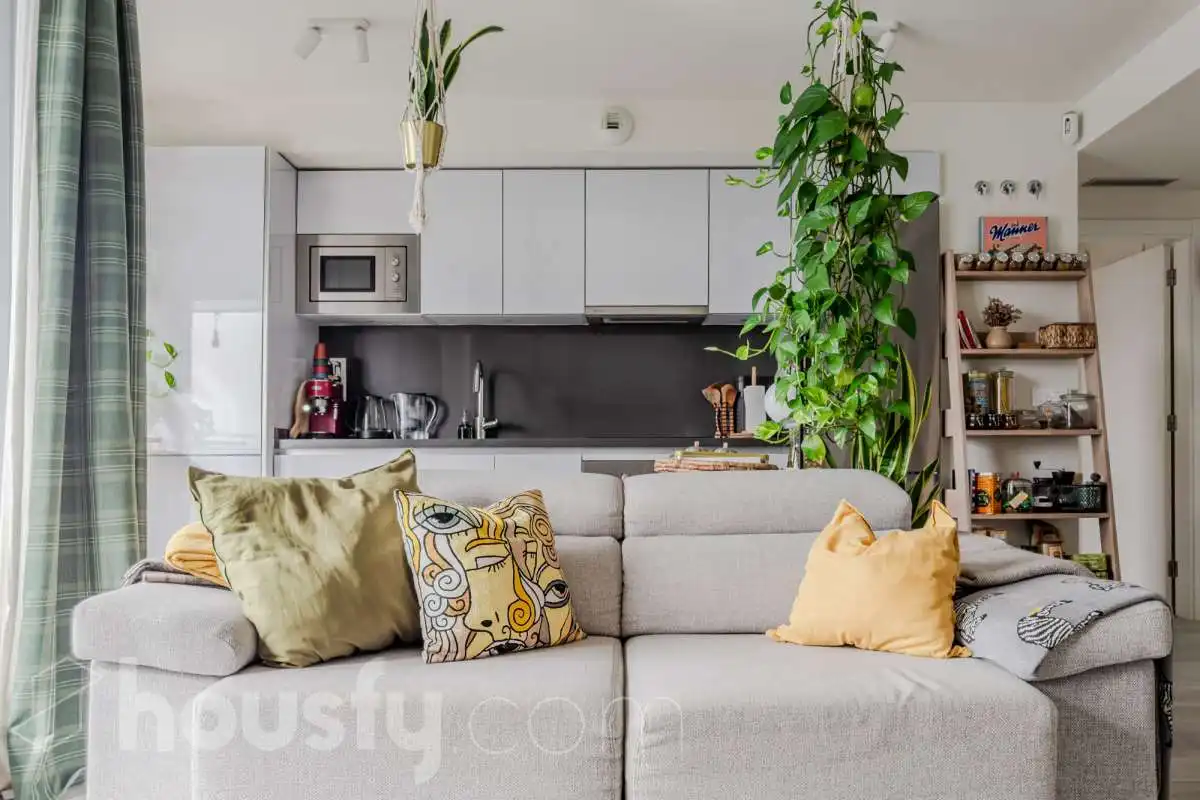 Sala d'estar de Àtic en venda en Badalona amb Aire condicionat, Calefacció i Parquet