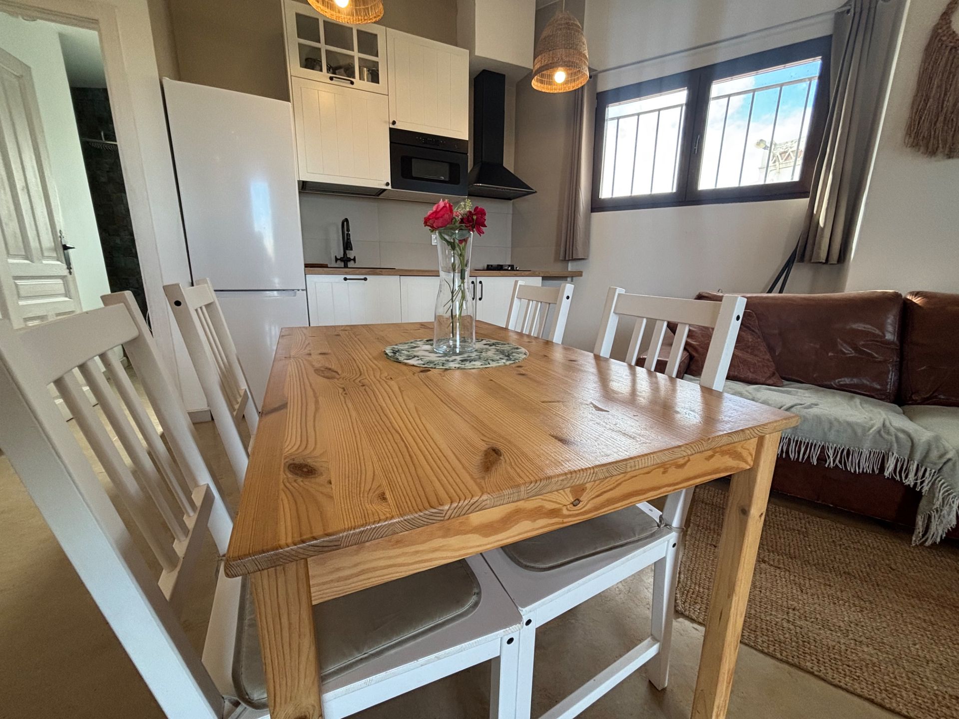 Dining room of Duplex to rent in  Valencia Capital  with Air Conditioner, Private garden and Furnished