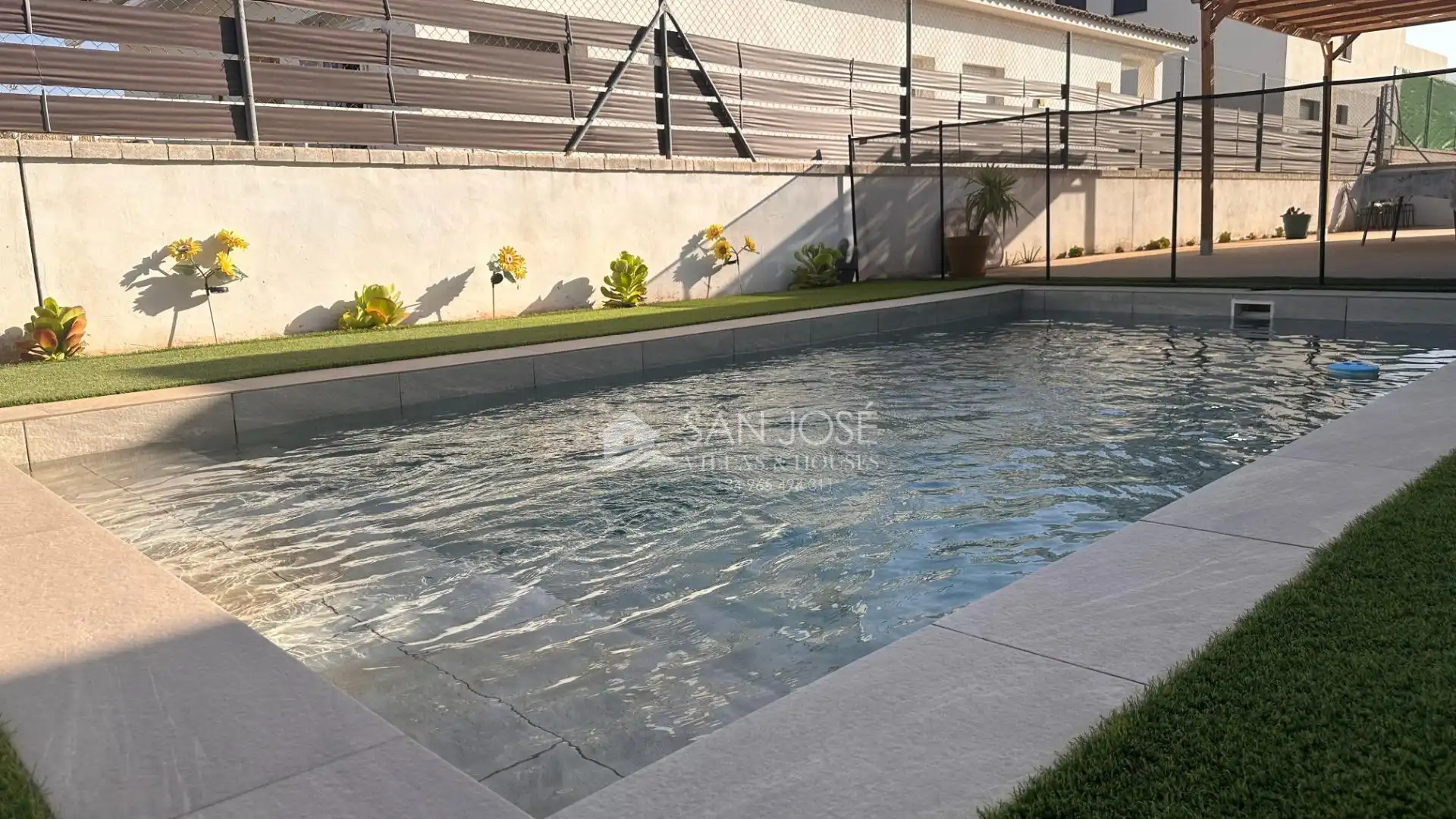 Piscina de Casa o xalet de lloguer en Aspe amb Aire condicionat, Calefacció i Jardí privat