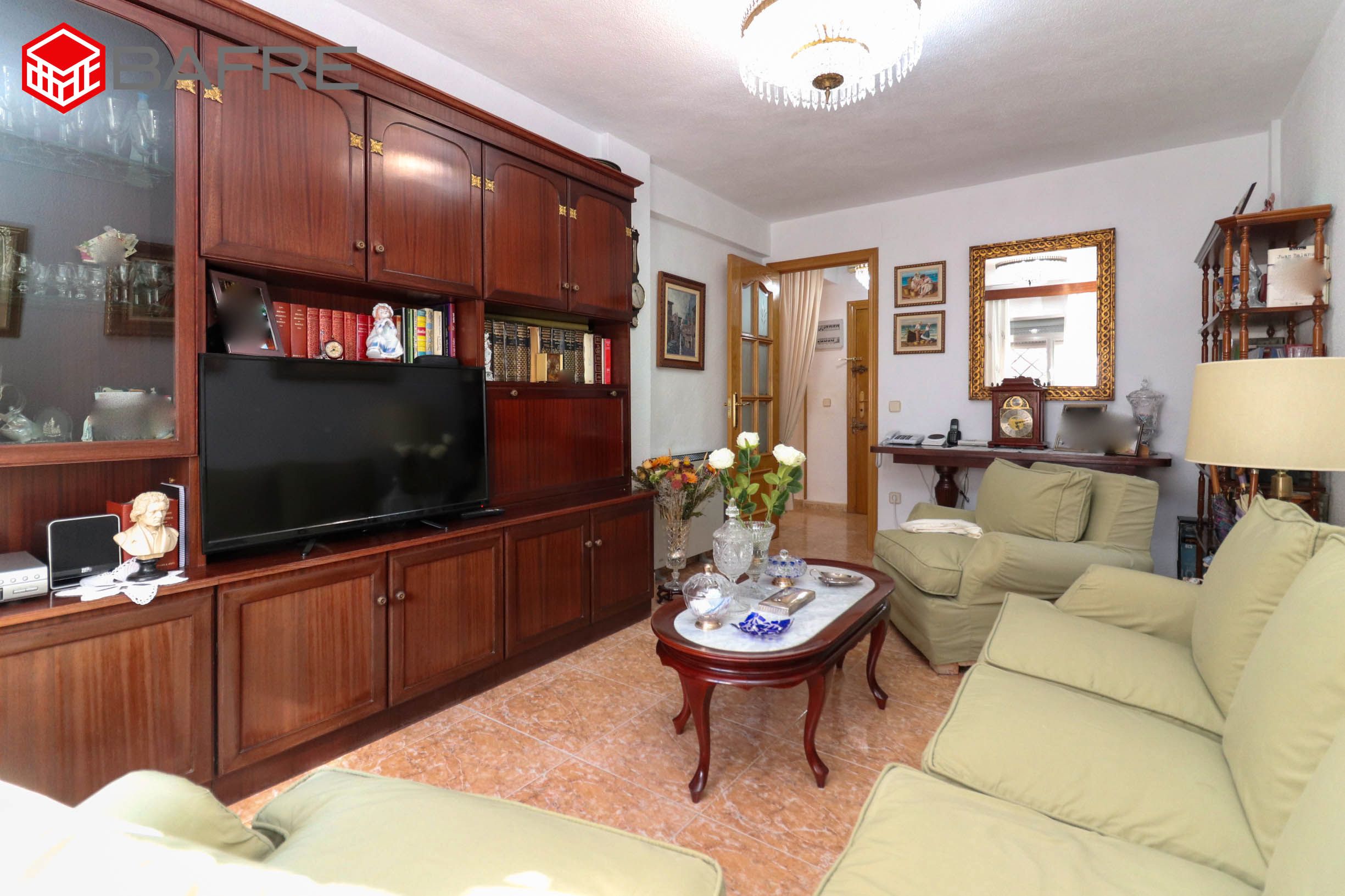 Living room of Flat for sale in  Madrid Capital  with Heating