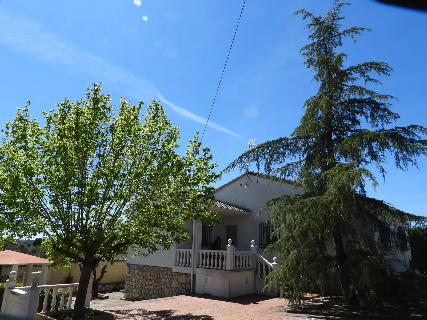 Vista exterior de Casa o xalet en venda en Pezuela de las Torres amb Calefacció, Jardí privat i Moblat