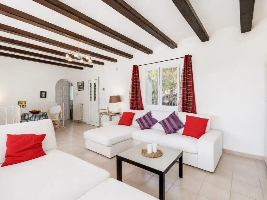 Sala de estar de Casa o chalet en venta en Jávea / Xàbia con Aire acondicionado, Calefacción y Jardín privado