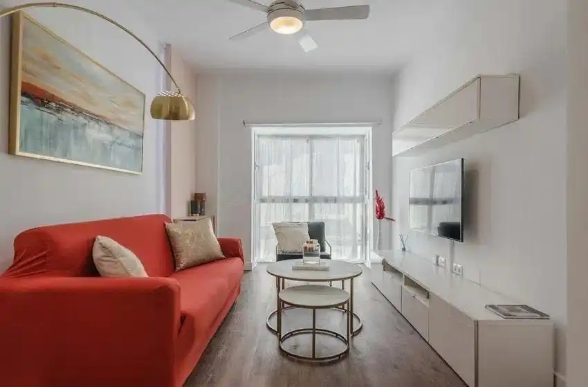 Sala d'estar de Apartament en venda en Málaga amb Aire condicionat, Parquet i Traster