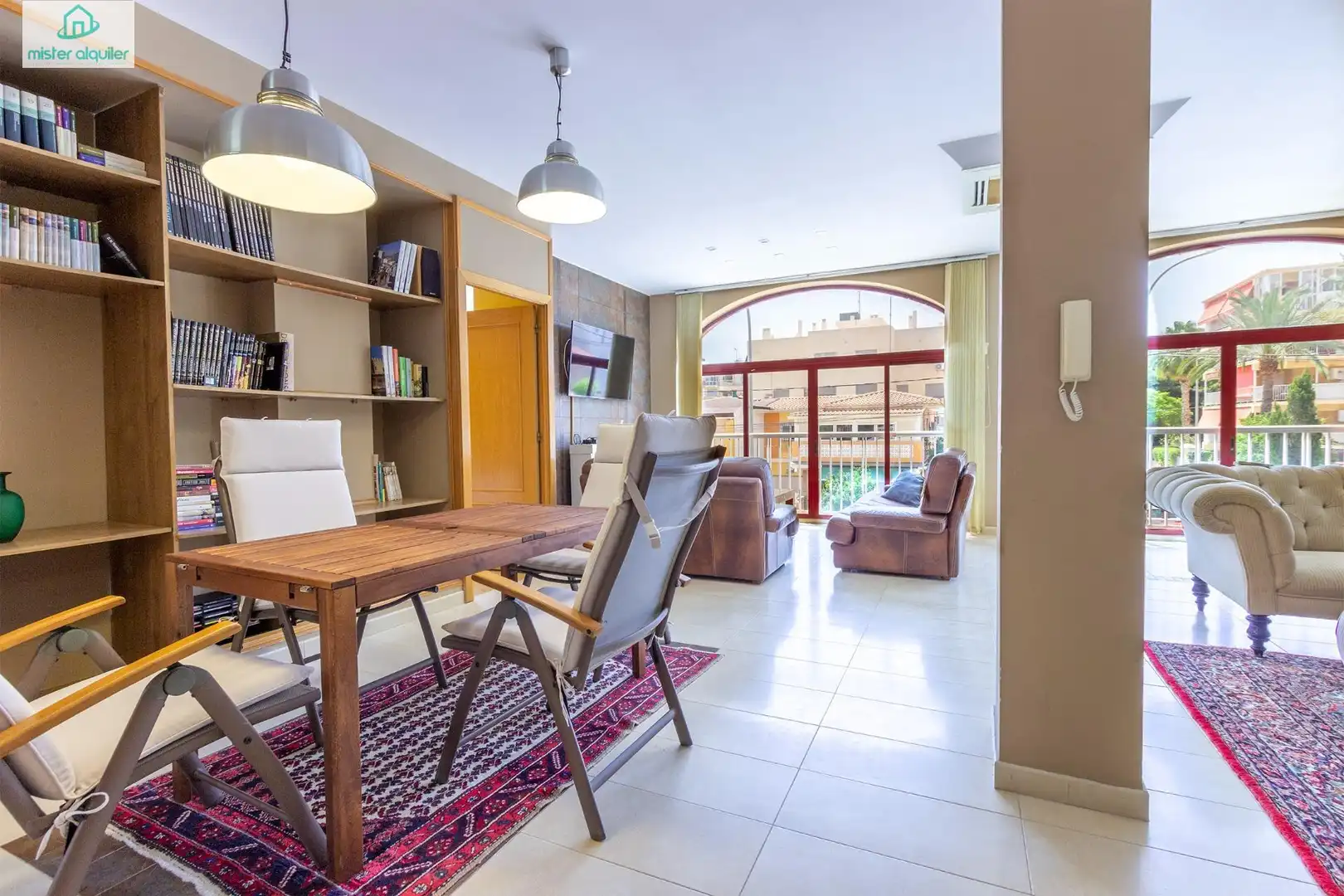 Living room of Apartments for rent in El Campello  with Air Conditioner, Terrace and Furnished