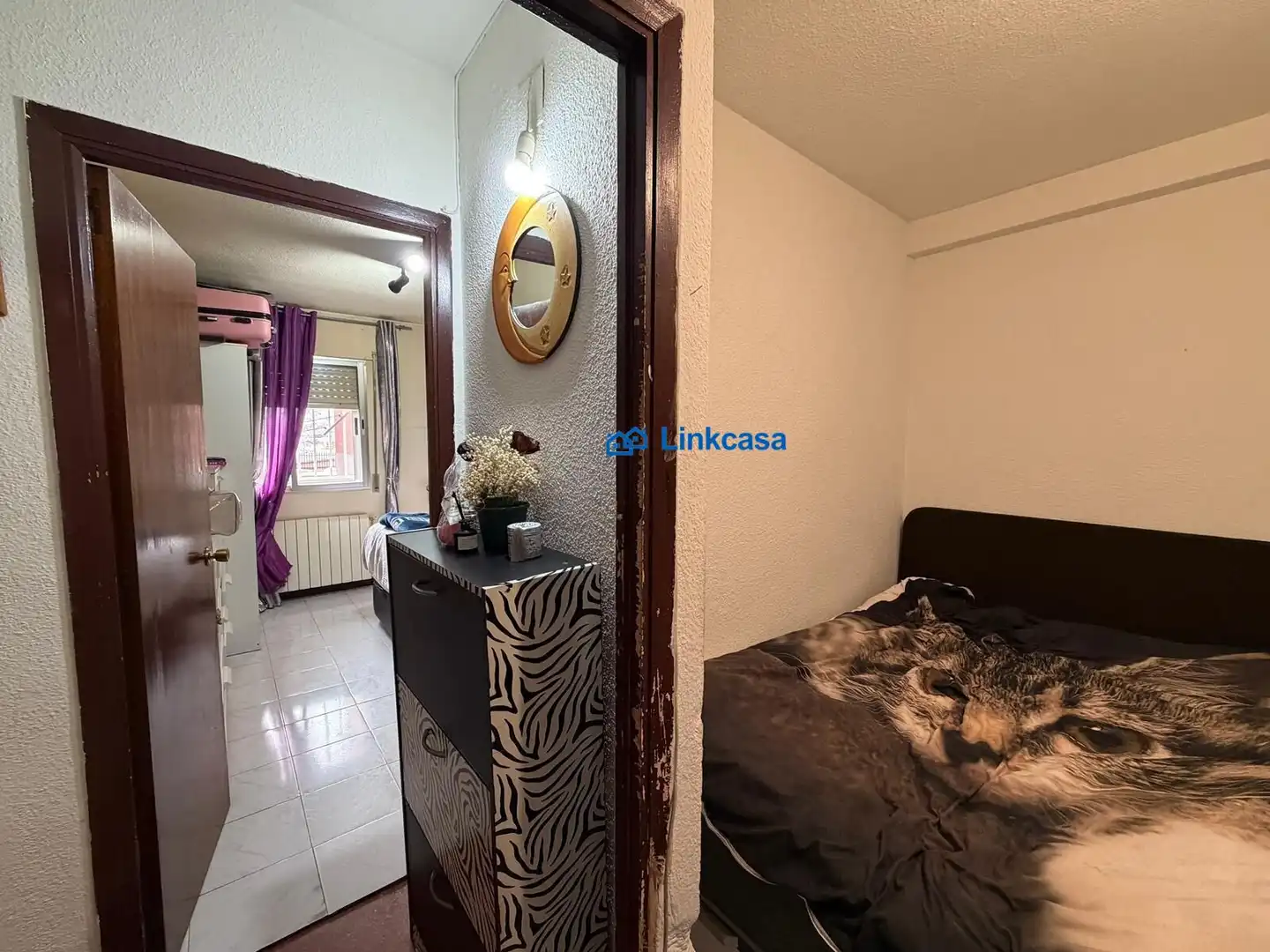 Bedroom of Flat for sale in Fuenlabrada  with Air Conditioner, Heating and Balcony