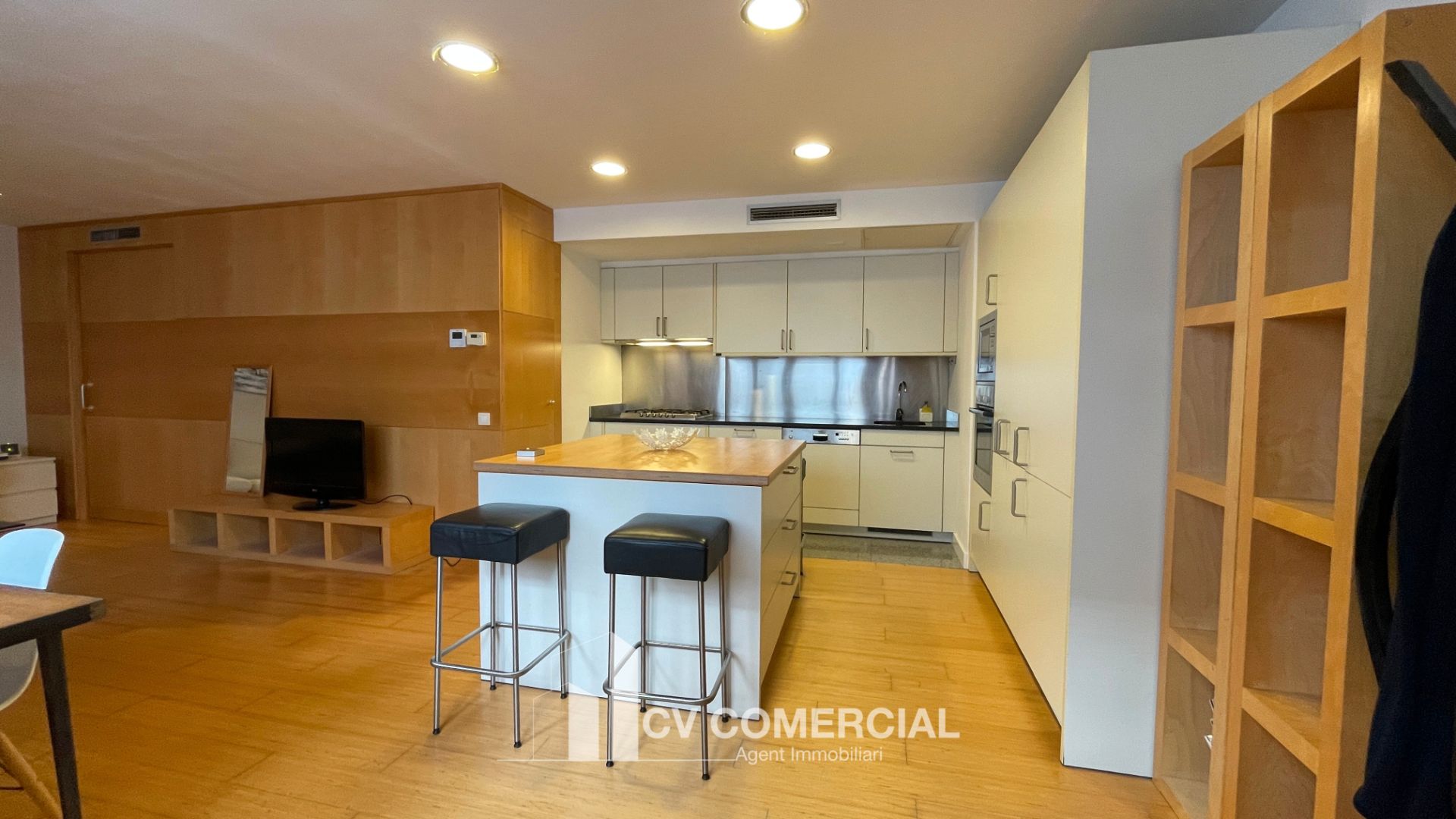 Kitchen of Attic to rent in  Barcelona Capital  with Air Conditioner, Heating and Parquet flooring