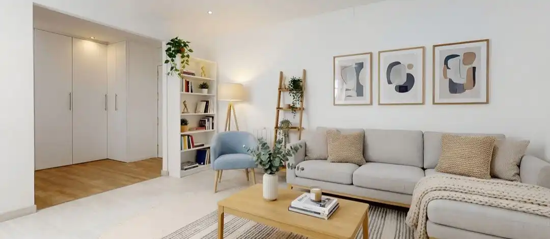 Living room of Flat for sale in Madrid  with Air Conditioner, Heating and Furnished