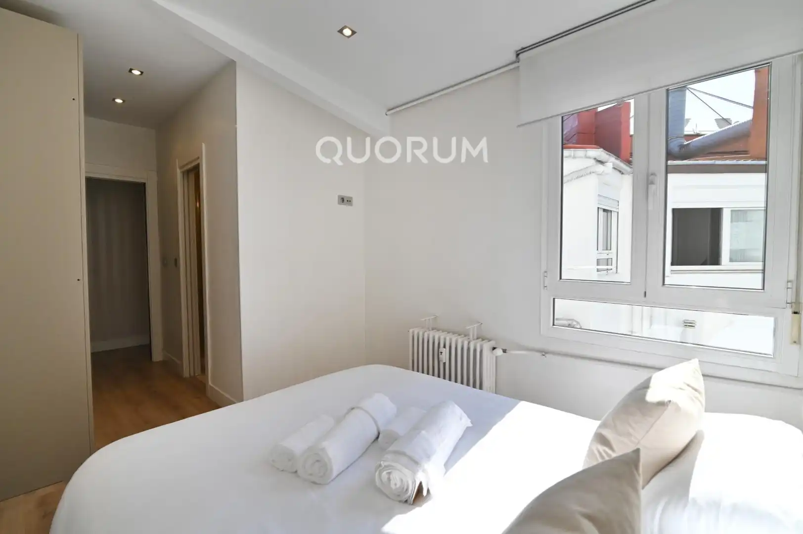 Schlafzimmer von Wohnung zur Miete in Bilbao  mit Klimaanlage, Heizung und Terrasse