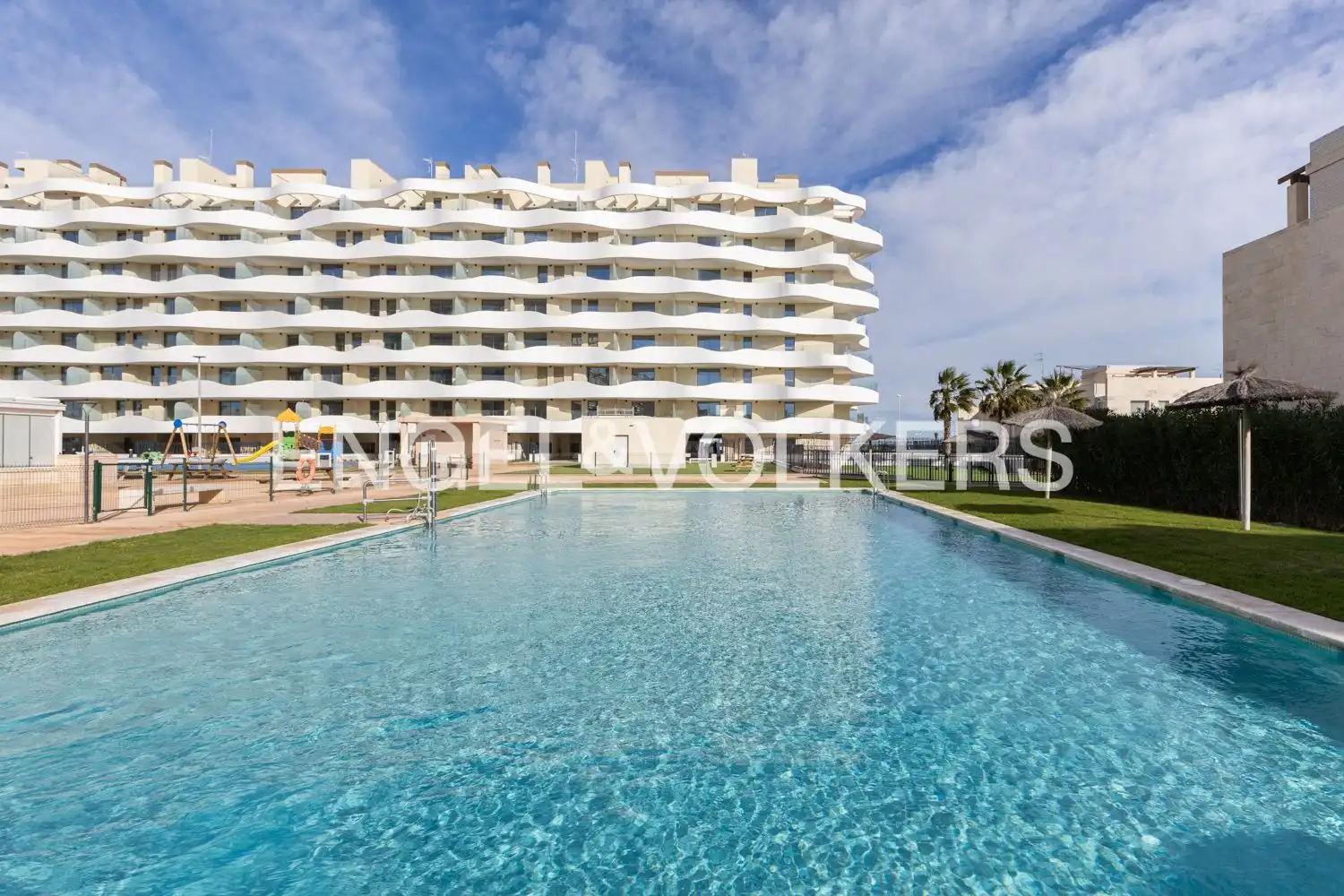 Swimming pool of Flat for rent in El Puig de Santa Maria  with Air Conditioner, Heating and Private garden