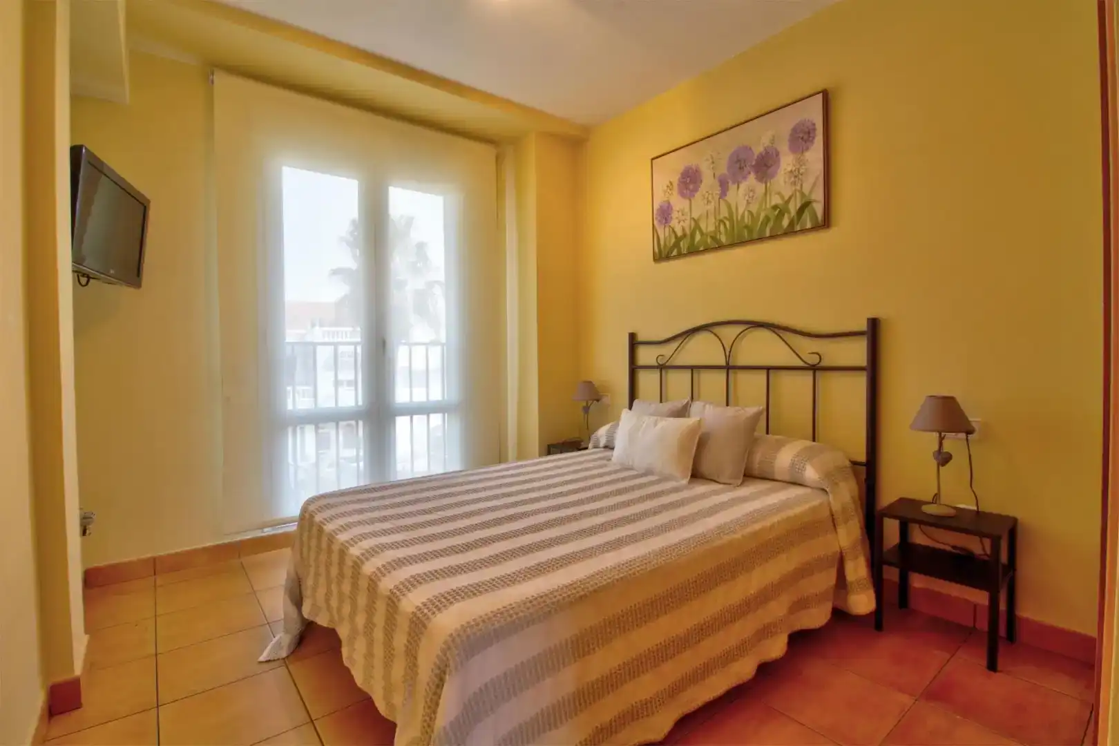 Bedroom of Flat for rent in Dénia  with Air Conditioner, Private garden and Furnished