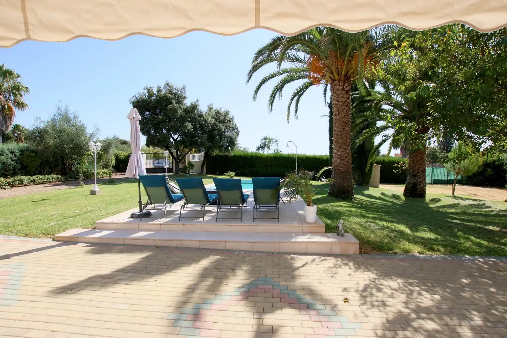 Terrassa de Finca rústica en venda en Badajoz amb Aire condicionat, Calefacció i Jardí privat