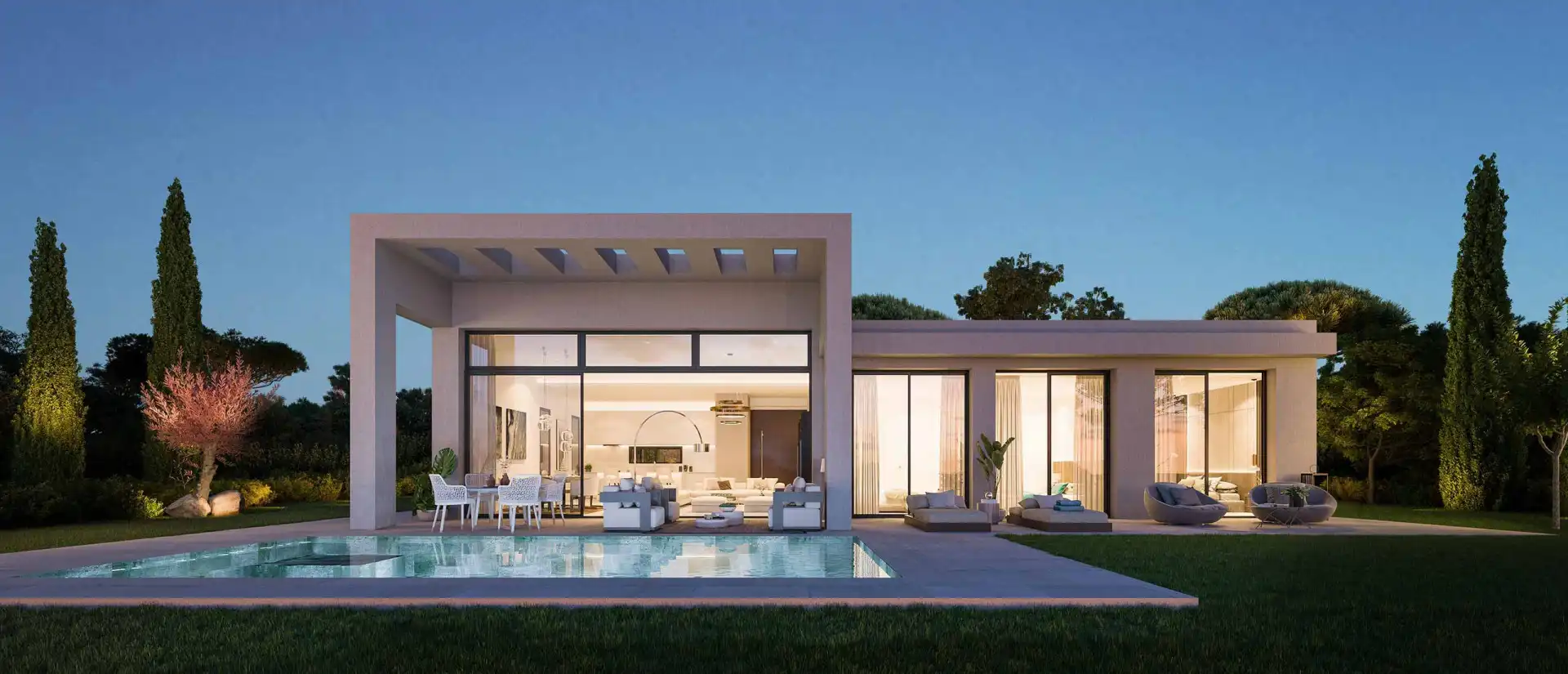 Vista exterior de Casa o xalet en venda en Benahavís amb Aire condicionat, Jardí privat i Terrassa