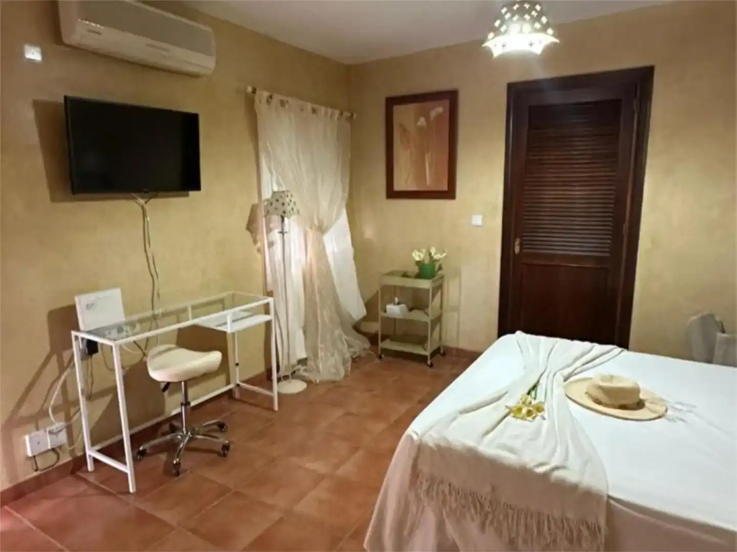 Schlafzimmer von Wohnung zur Miete in Écija mit Klimaanlage und Balkon