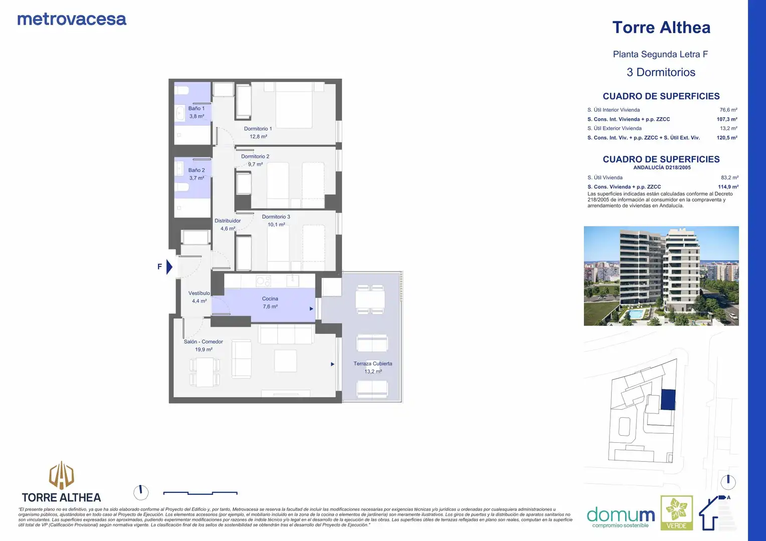 Appartement avec piscine à vendre à RMA.. Proyecto de Reparcelación del ARIDSP “LA CRUZ DEL CAMPO”, imagen 2