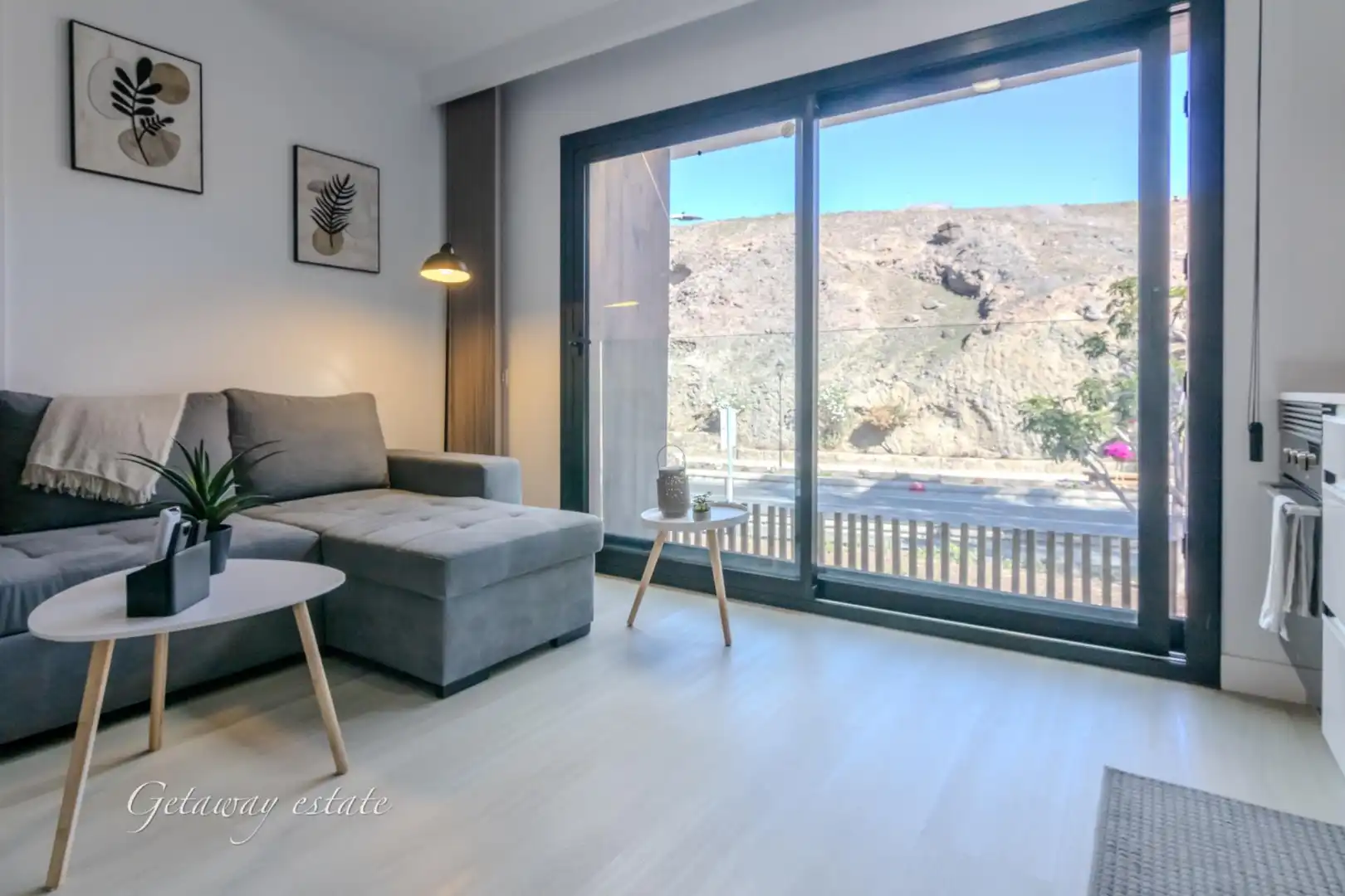 Living room of Apartments for sale in Mogán  with Air Conditioner and Furnished