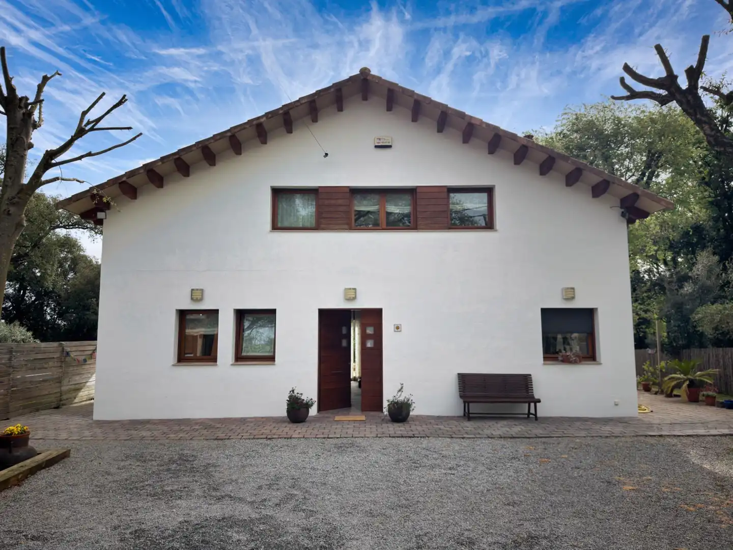 Exterior view of Houses for sale in Sant Antoni de Vilamajor  with Air Conditioner, Heating and Private garden