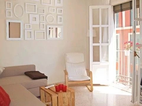 Living room of Flat to rent in Málaga Capital  with Air Conditioner, Heating and Furnished