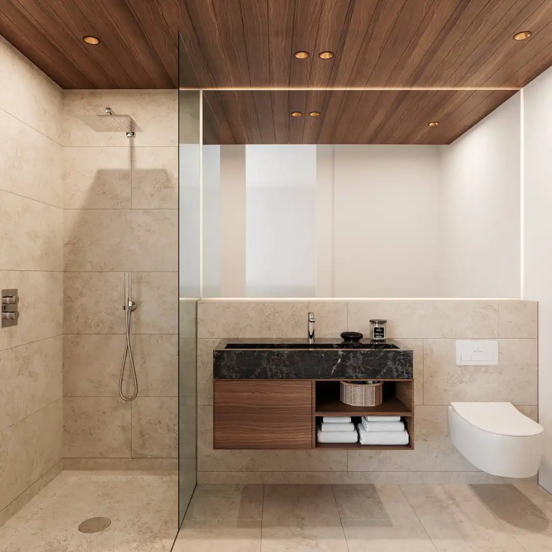 Baño de Planta baja en venta en Estepona con Aire acondicionado, Calefacción y Jardín privado