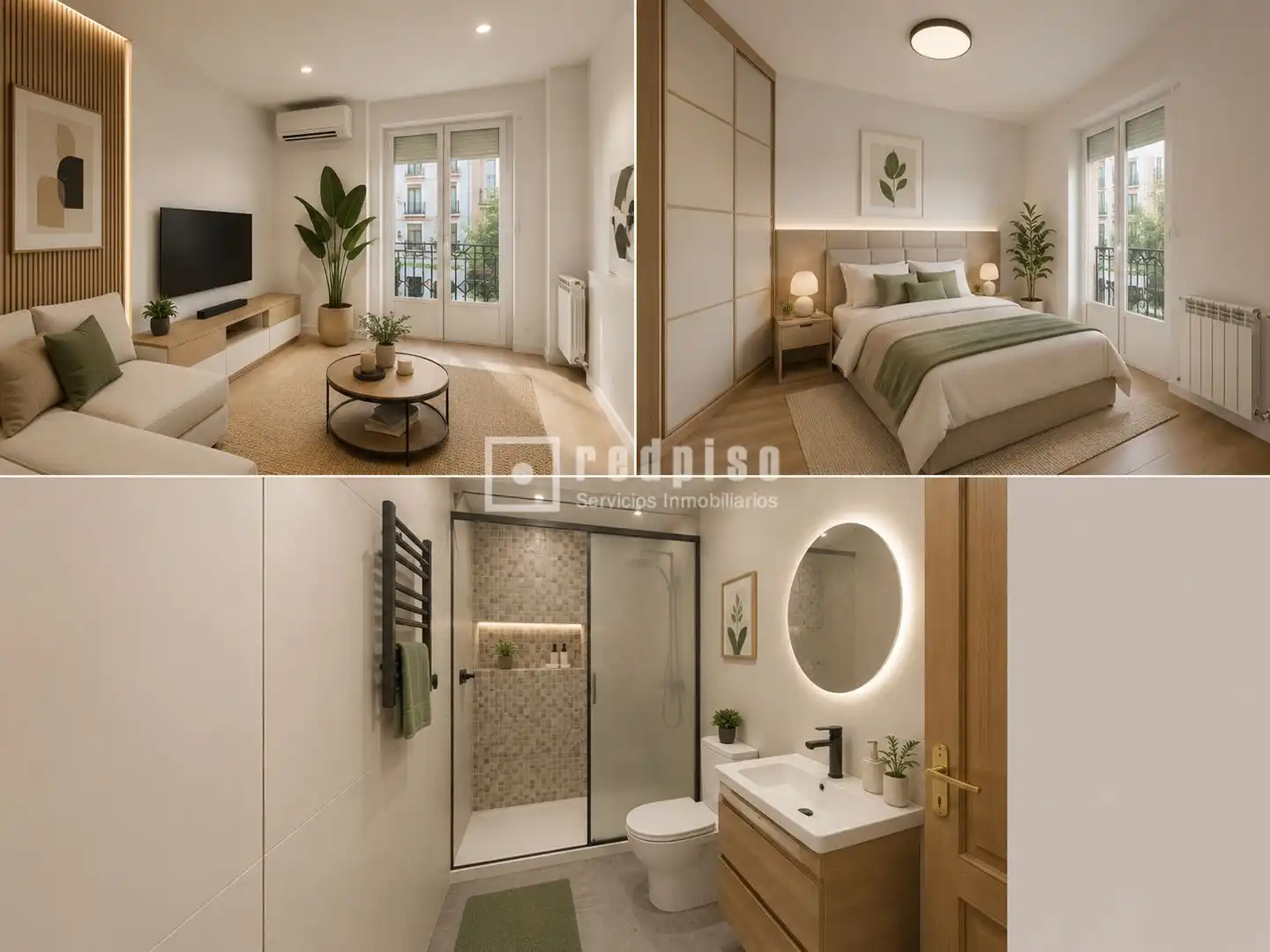 Bedroom of Flat for sale in Madrid  with Air Conditioner and Heating