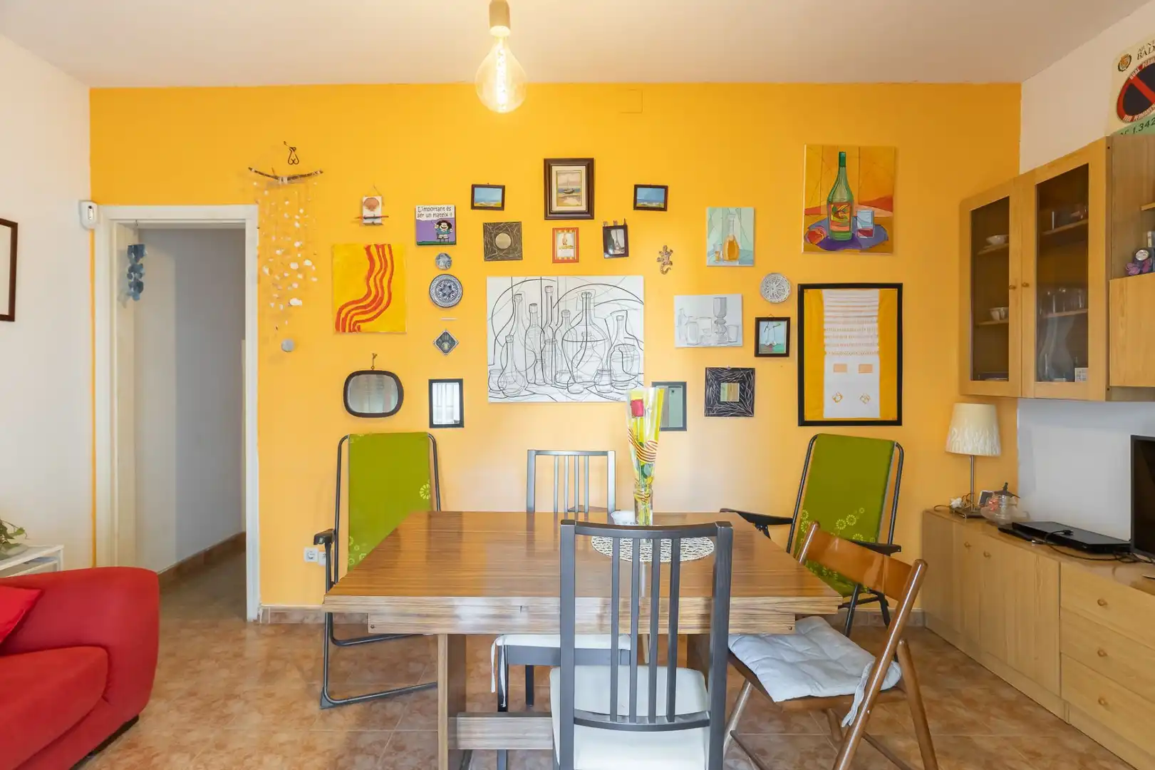Comedor de Piso en venta en Badalona con Terraza