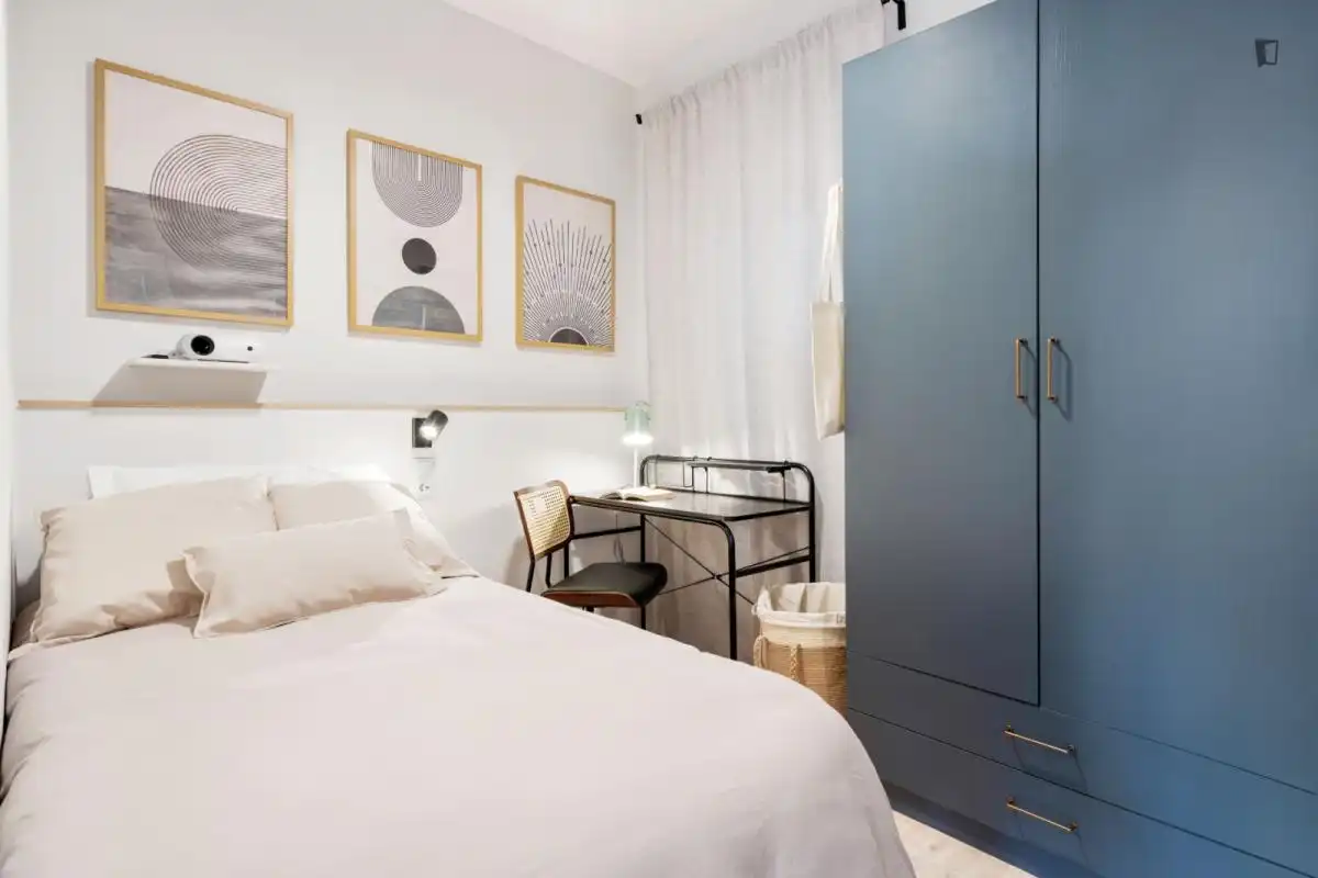 Habitación de Apartamento para compartir en Barcelona con Aire acondicionado, Calefacción y Amueblado