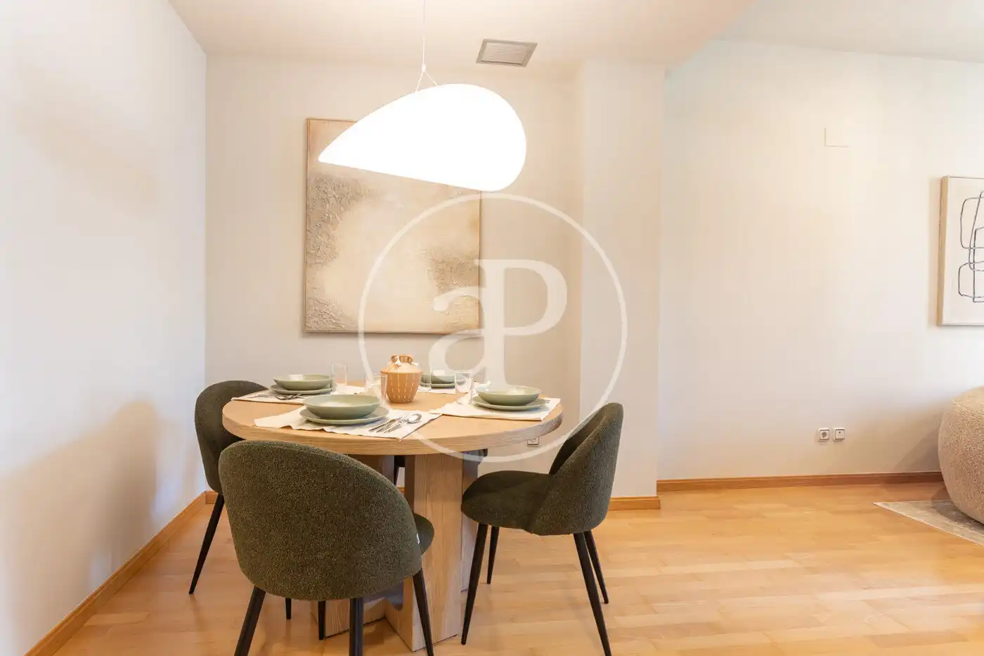 Esszimmer von Wohnung zur Miete in Barcelona mit Klimaanlage, Heizung und Möbliert