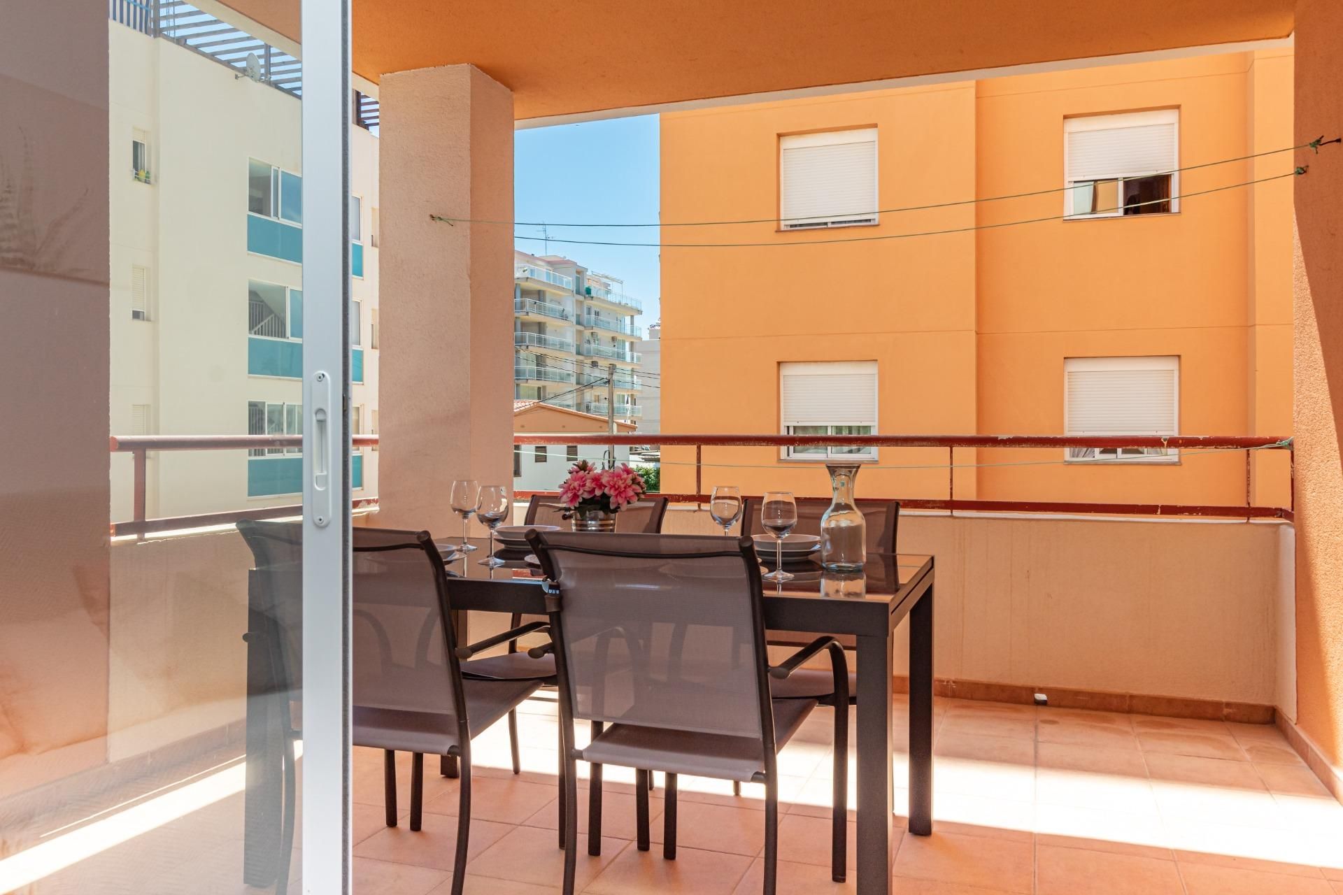 Terrassa de Apartament en venda en Peñíscola / Peníscola amb Terrassa, Traster i Piscina comunitària