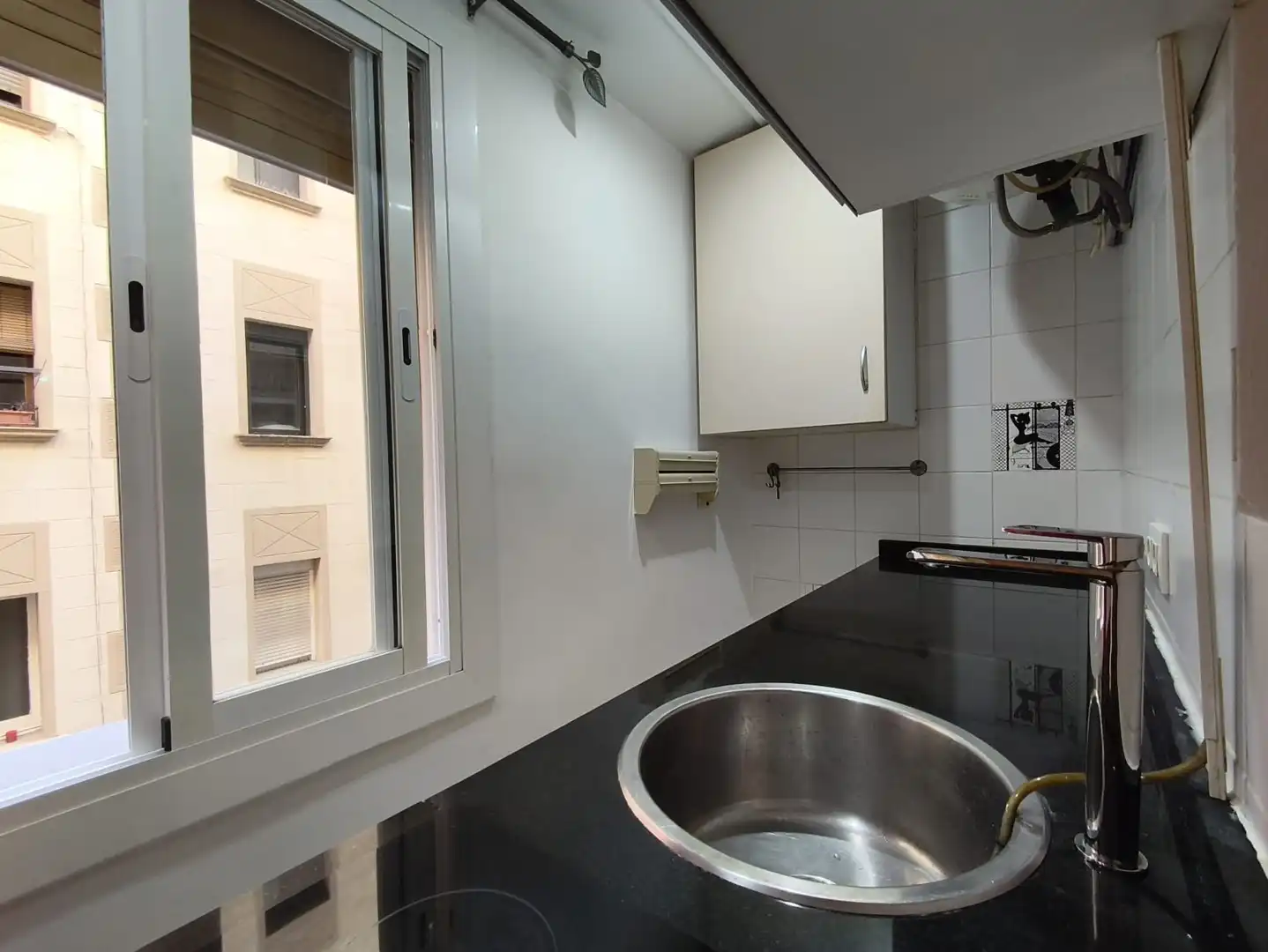 Kitchen of Flat for sale in Barcelona  with Oven and Balcony