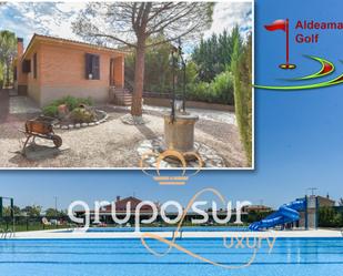 Exterior view of House or chalet for sale in Aldeamayor de San Martín  with Heating, Private garden and Terrace