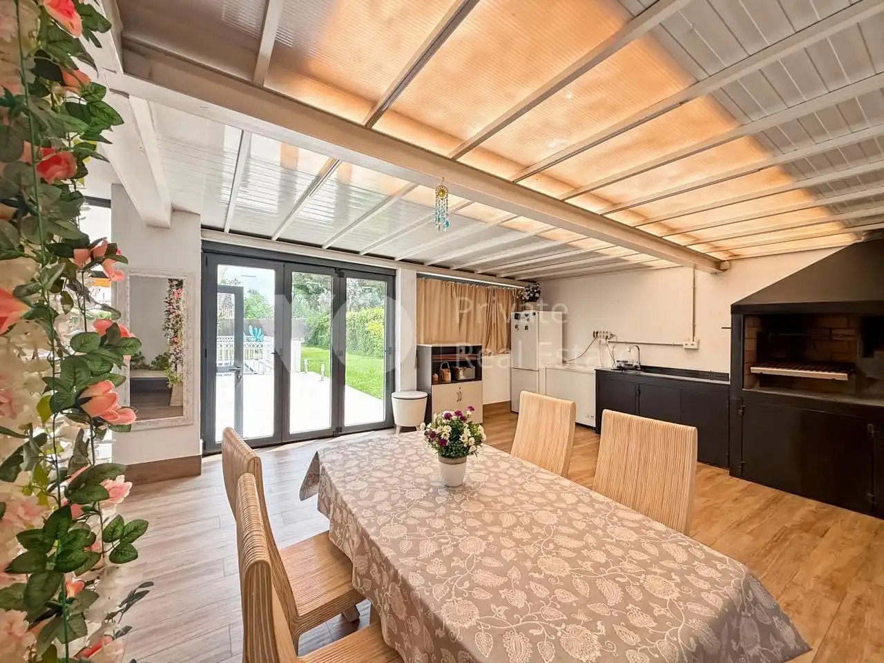 Dining room of Houses for sale in Villanueva de la Cañada  with Air Conditioner, Heating and Private garden