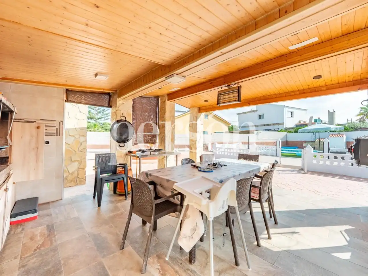 Terrassa de Casa o xalet en venda en Manises amb Aire condicionat, Jardí privat i Terrassa