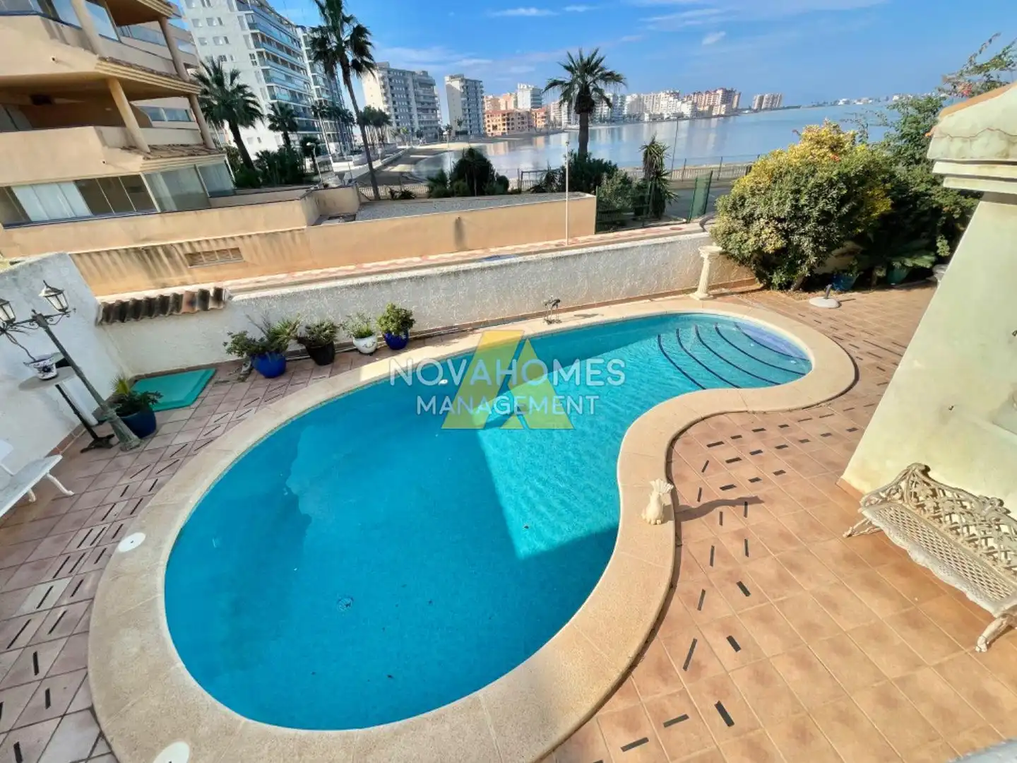 Swimming pool of Houses for sale in La Manga del Mar Menor  with Terrace, Storage room and Swimming Pool
