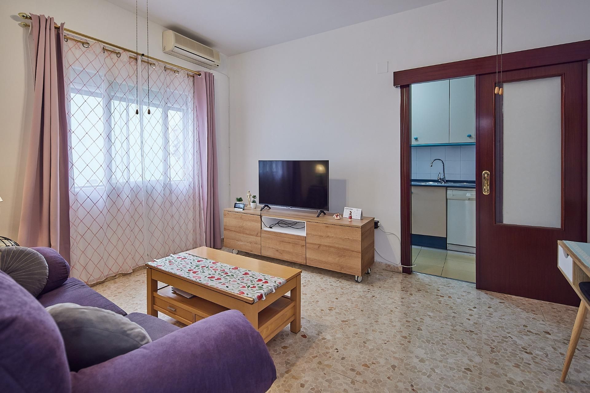 Sala d'estar de Pis en venda en  Cádiz Capital amb Aire condicionat