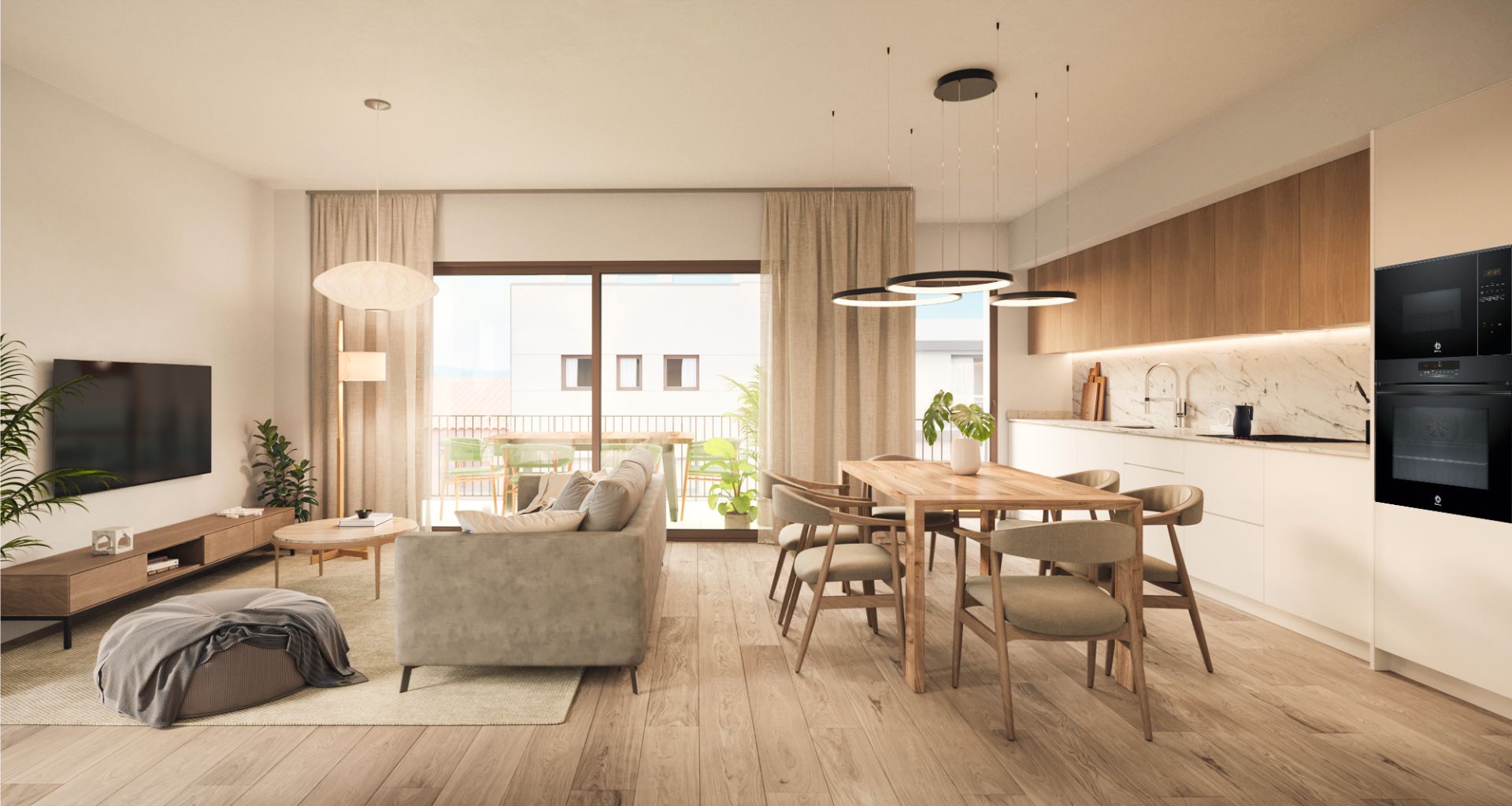 Living room of Planta baja for sale in Cerdanyola del Vallès  with Air Conditioner, Heating and Parquet flooring