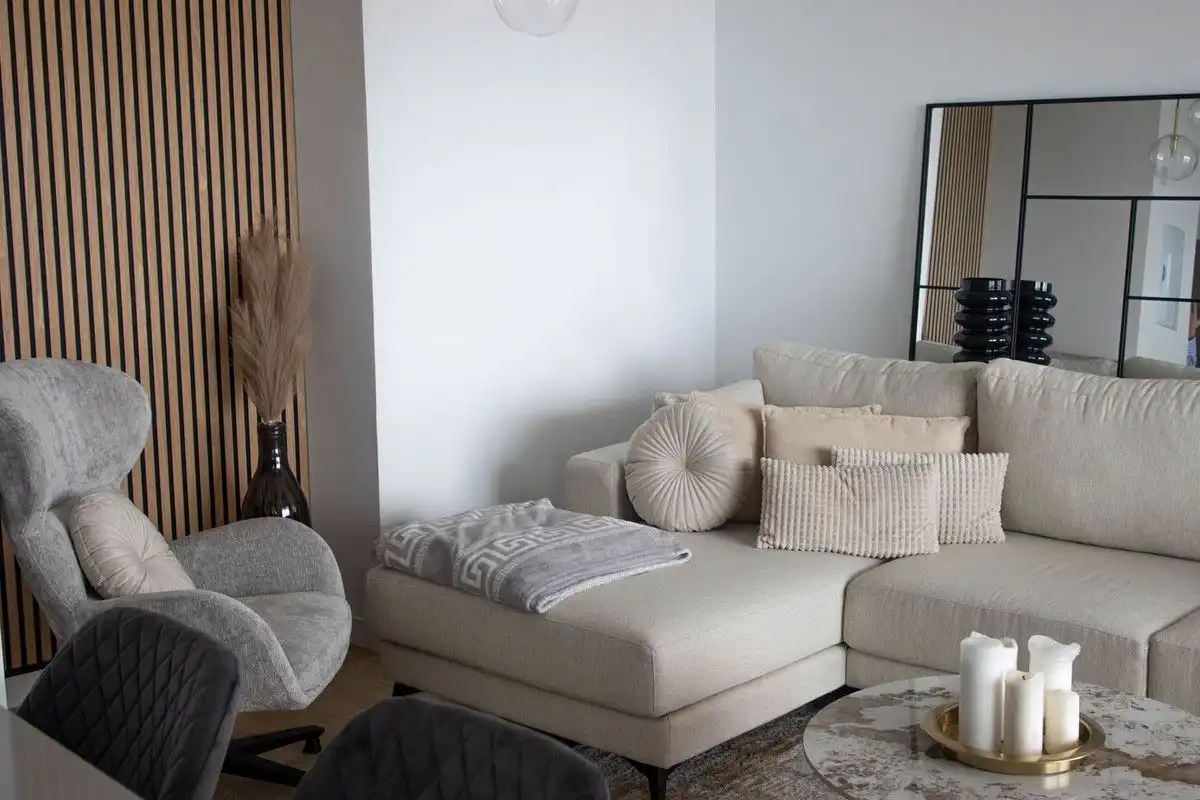 Sala d'estar de Apartament de lloguer en Estepona amb Aire condicionat, Calefacció i Terrassa