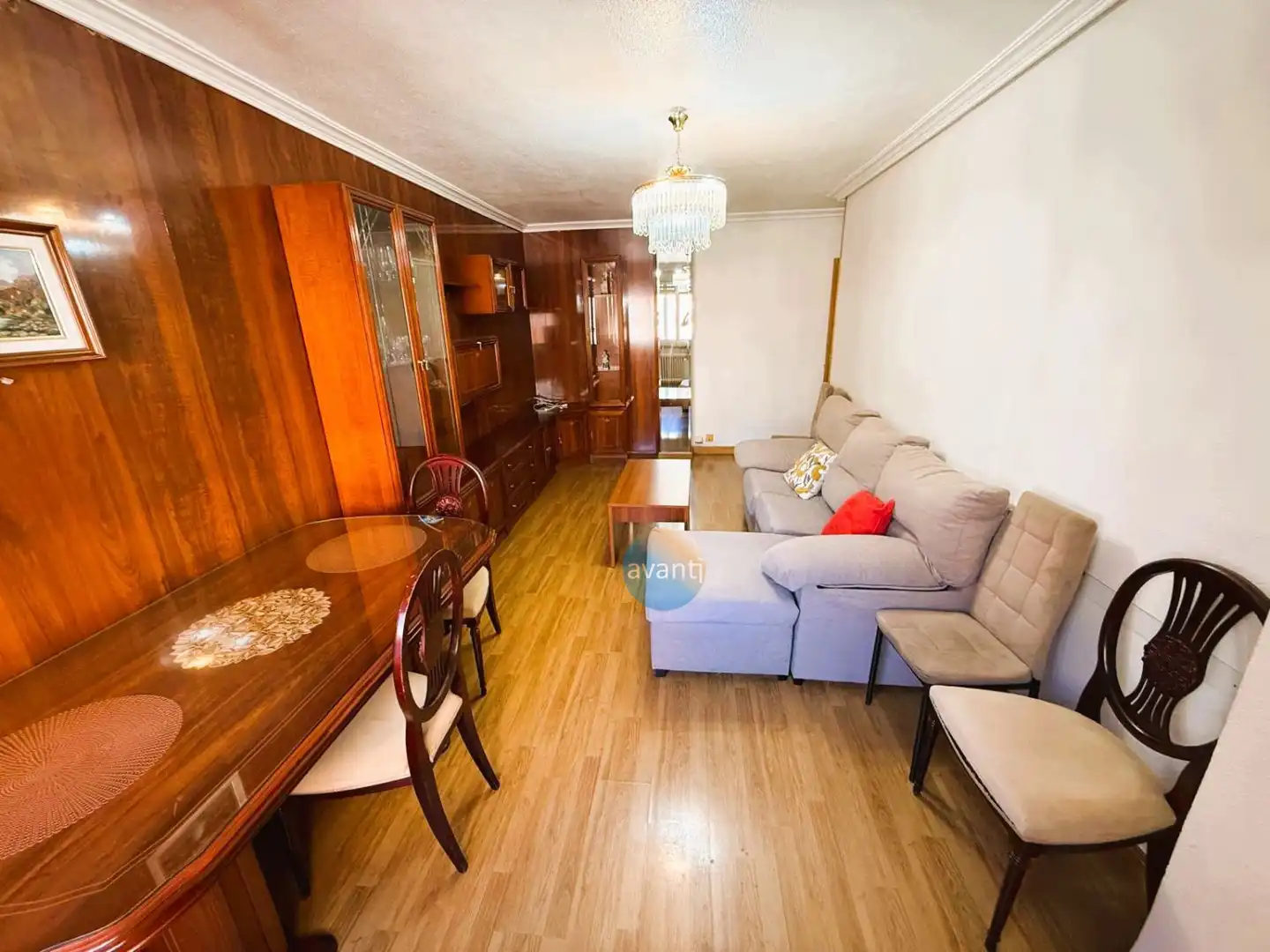 Wohnzimmer von Wohnung zur Miete in Garrido