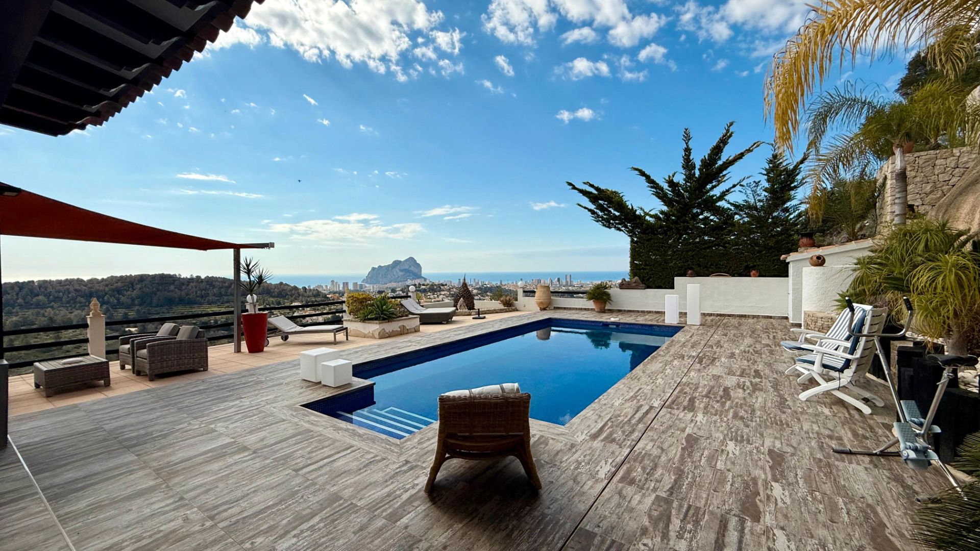 Terrassa de Casa o xalet en venda en Calpe / Calp amb Aire condicionat, Calefacció i Jardí privat