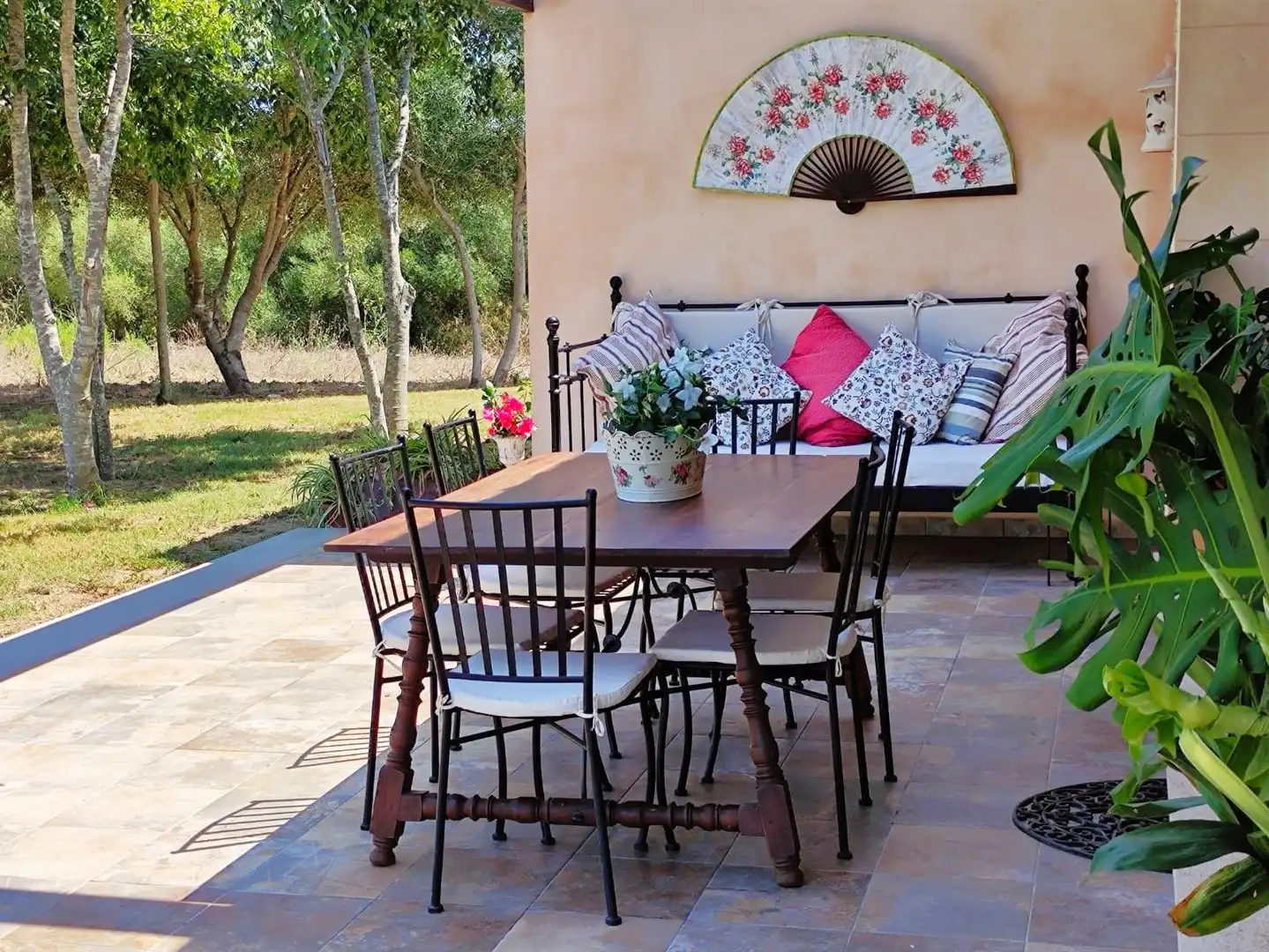 Terrasse von Country house zum Verkauf in Muro mit Klimaanlage, Heizung und Privatgarten